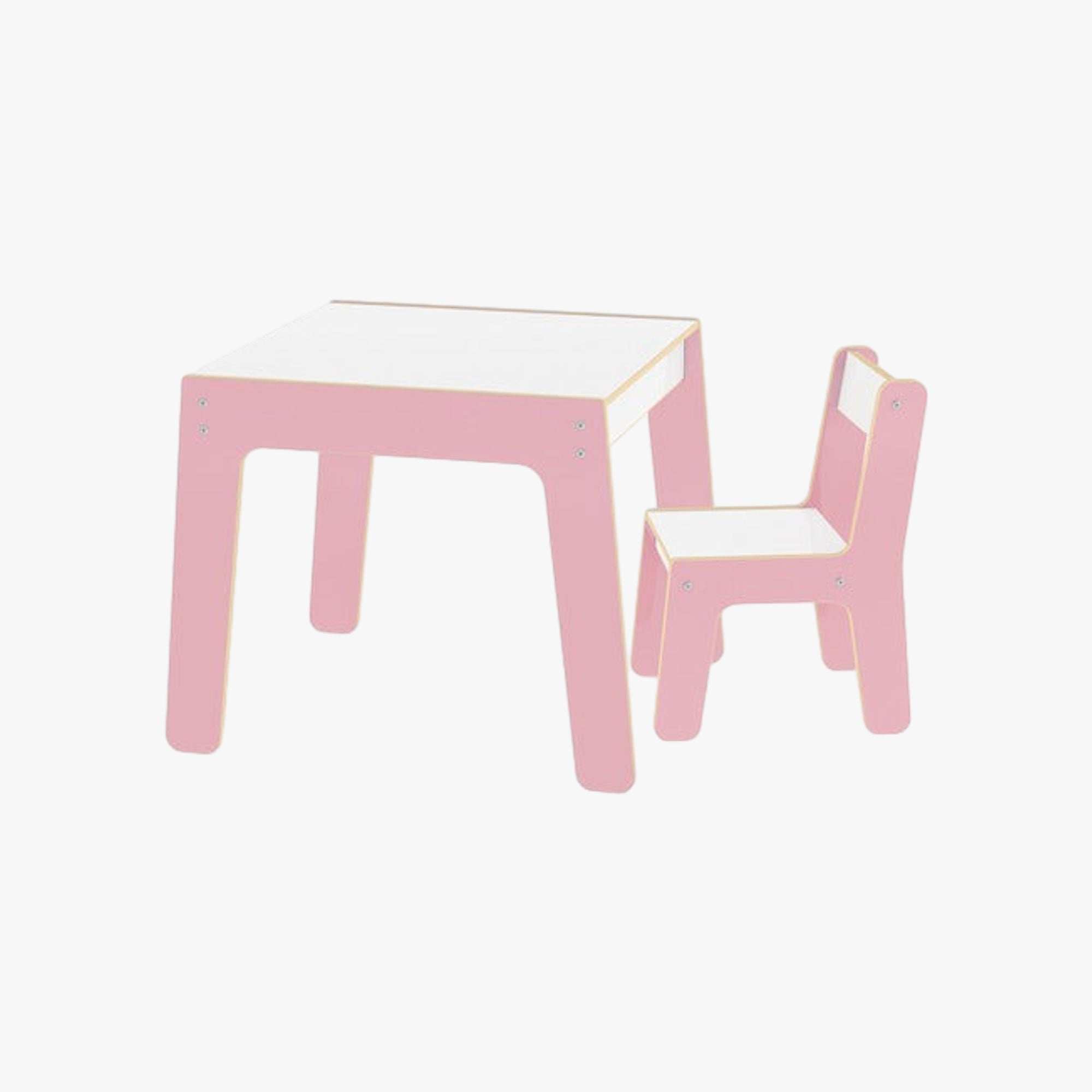 Conjunto Infantil Mesinha com Cadeira Rosa