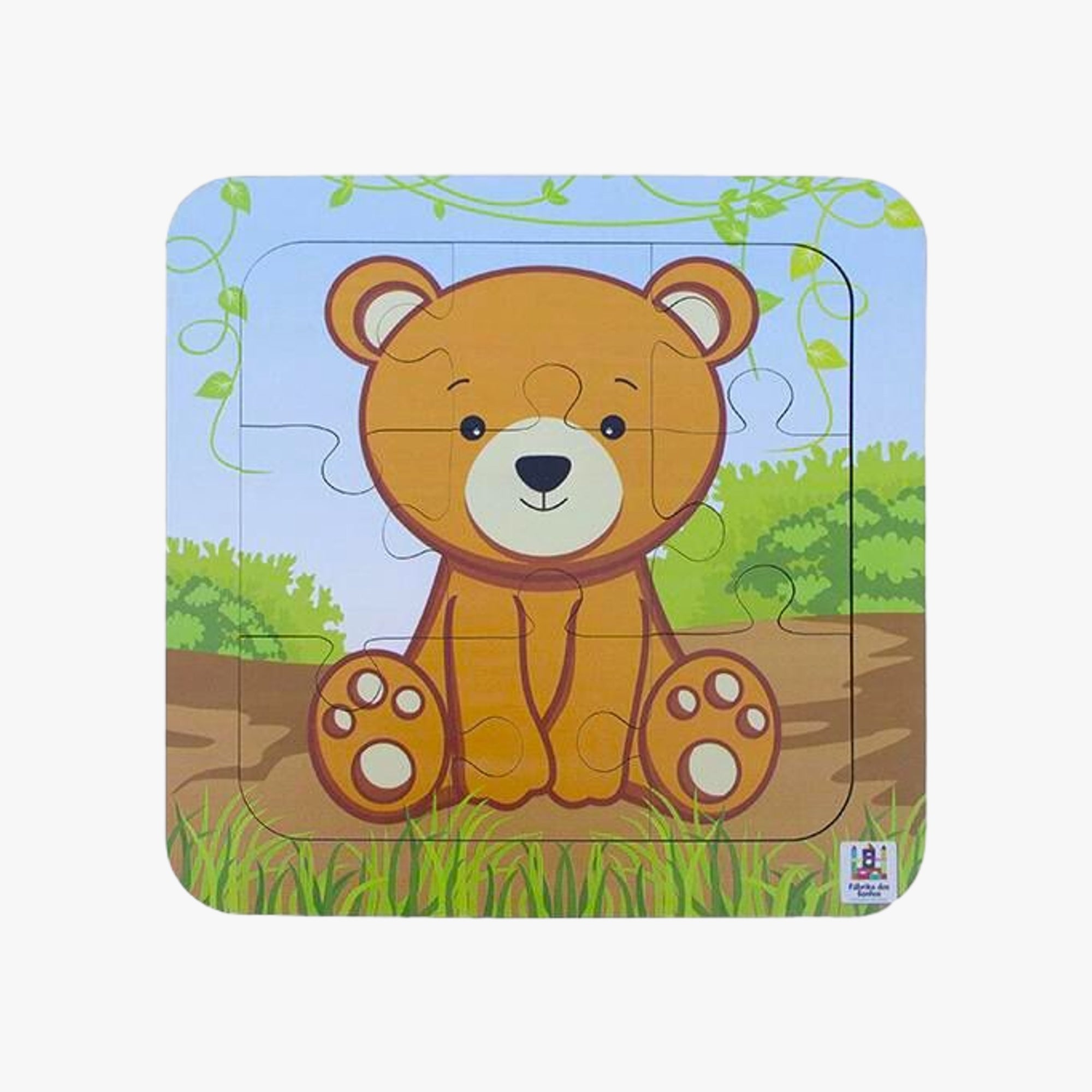 Quebra-Cabeça Infantil 9 peças Ursinho
