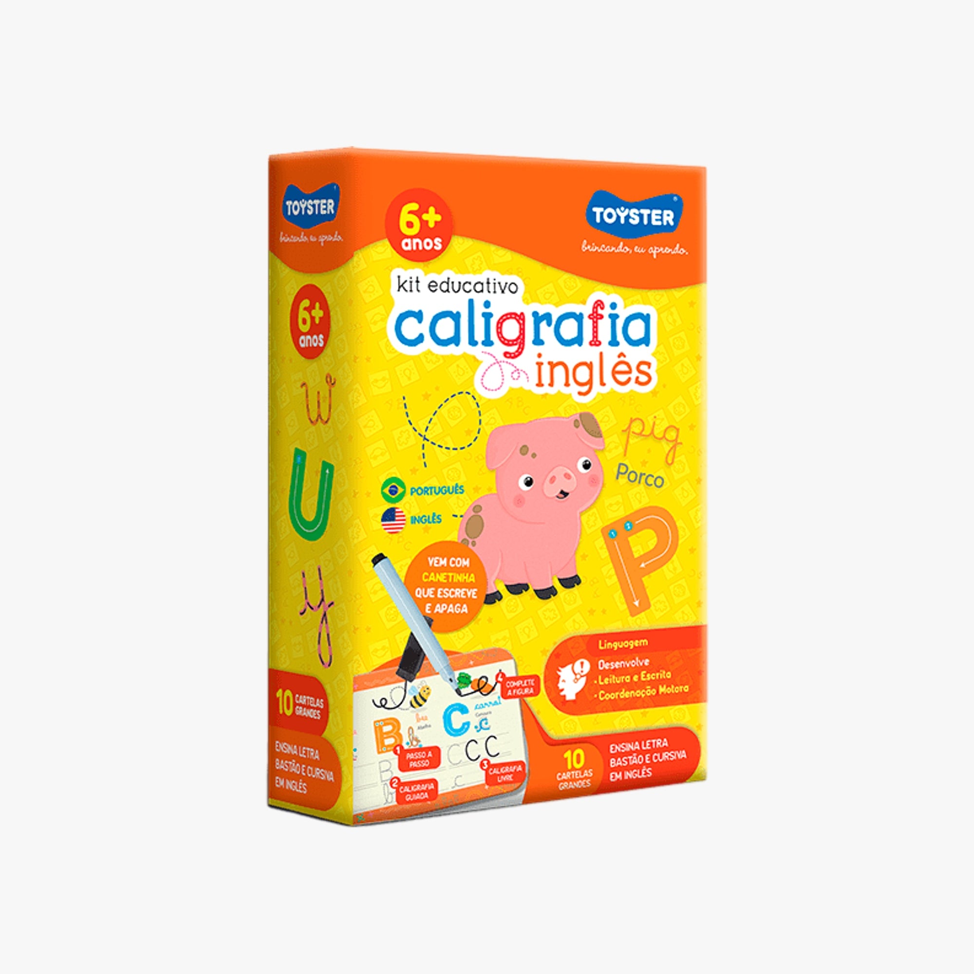 Kit Educativo Caligrafia Divertida Inglês