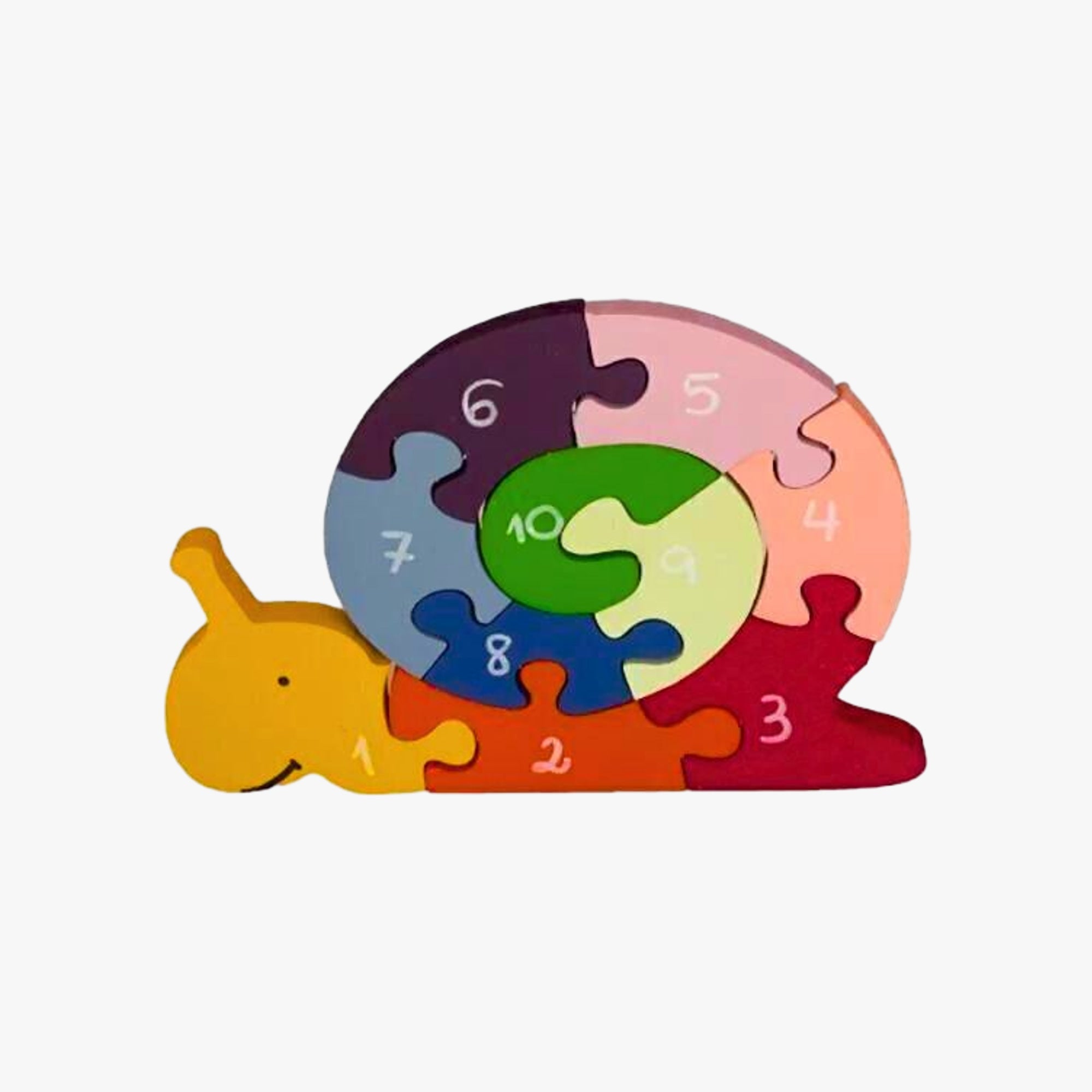 Quebra-Cabeça Educativo Caracol com Números