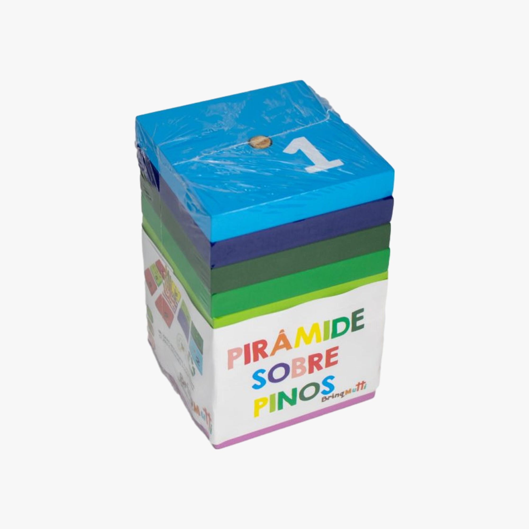 Brinquedo Educativo Pirâmide Sobre Pinos