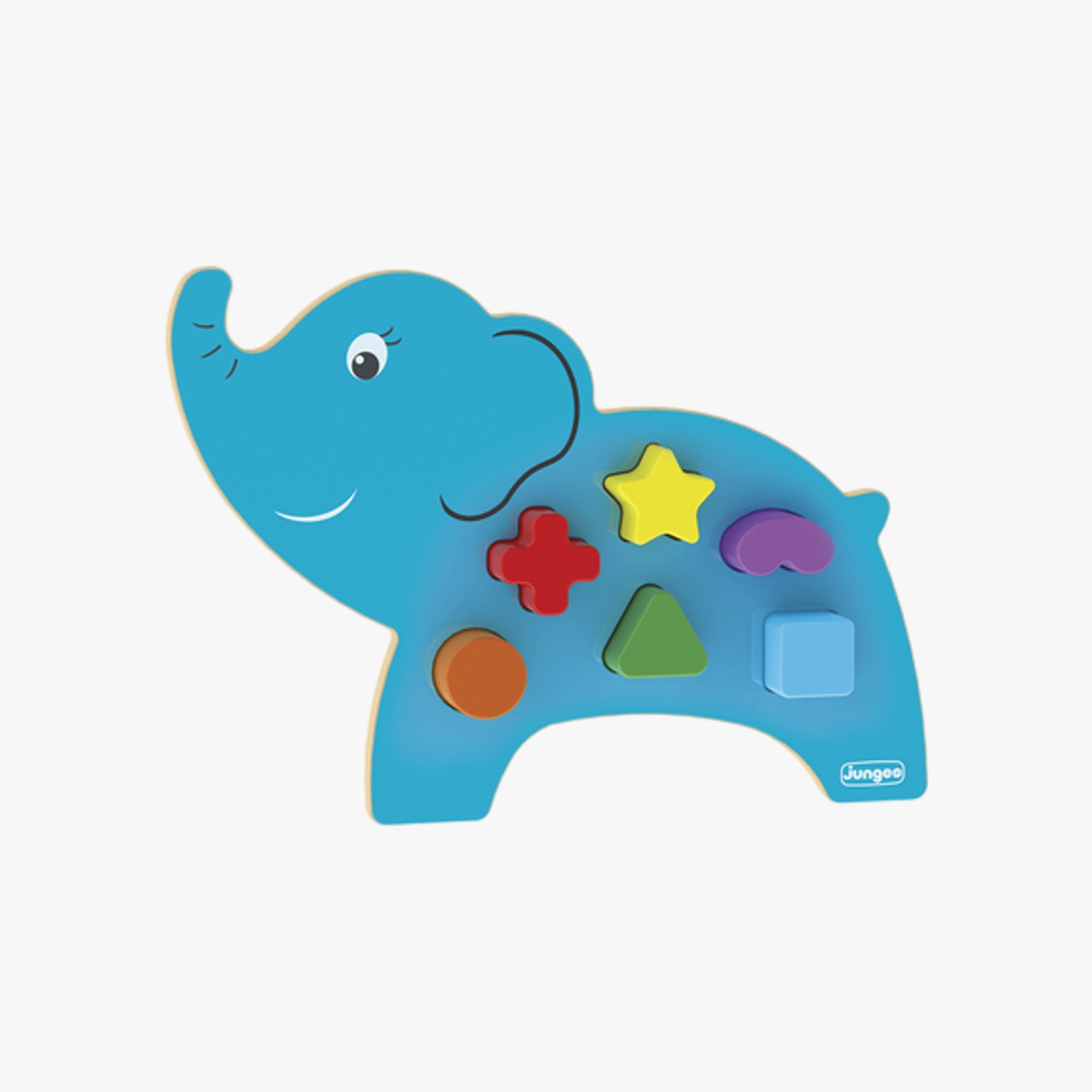 Brinquedo de Encaixe Animais Didáticos Elefante