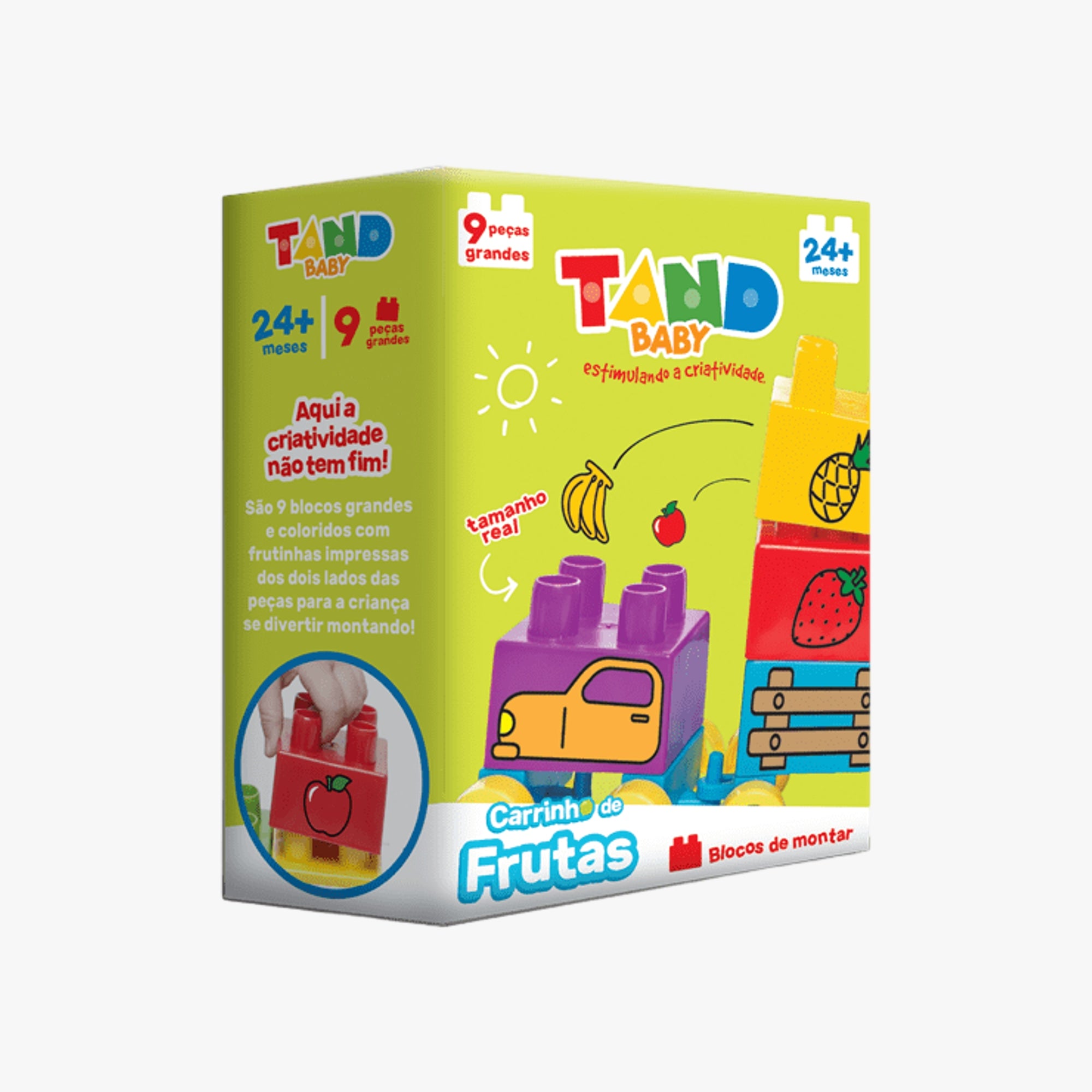 Blocos de Montar Tand Baby Carrinhos Frutas