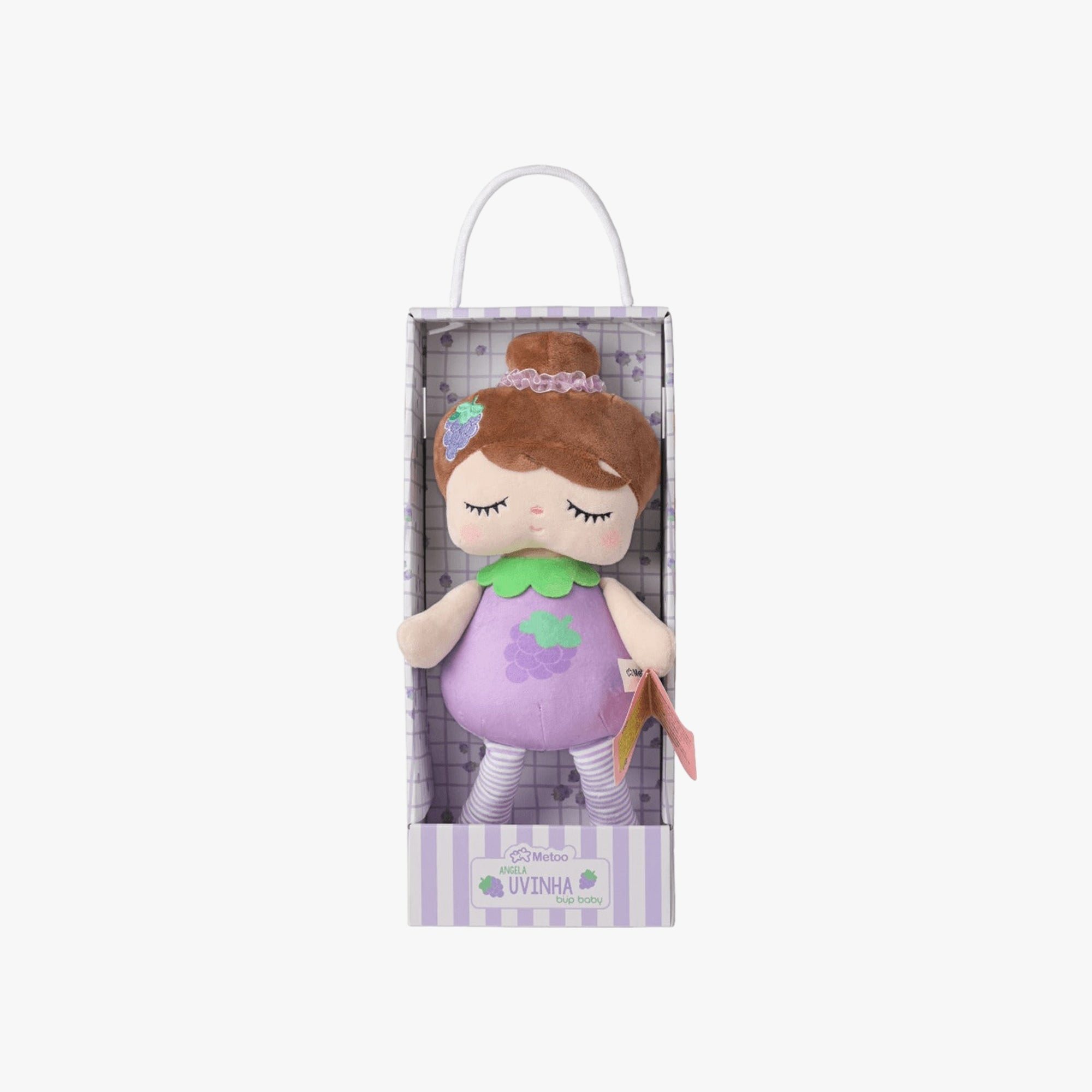 Boneca Infantil de Pano Frutinha Uvinha 33cm