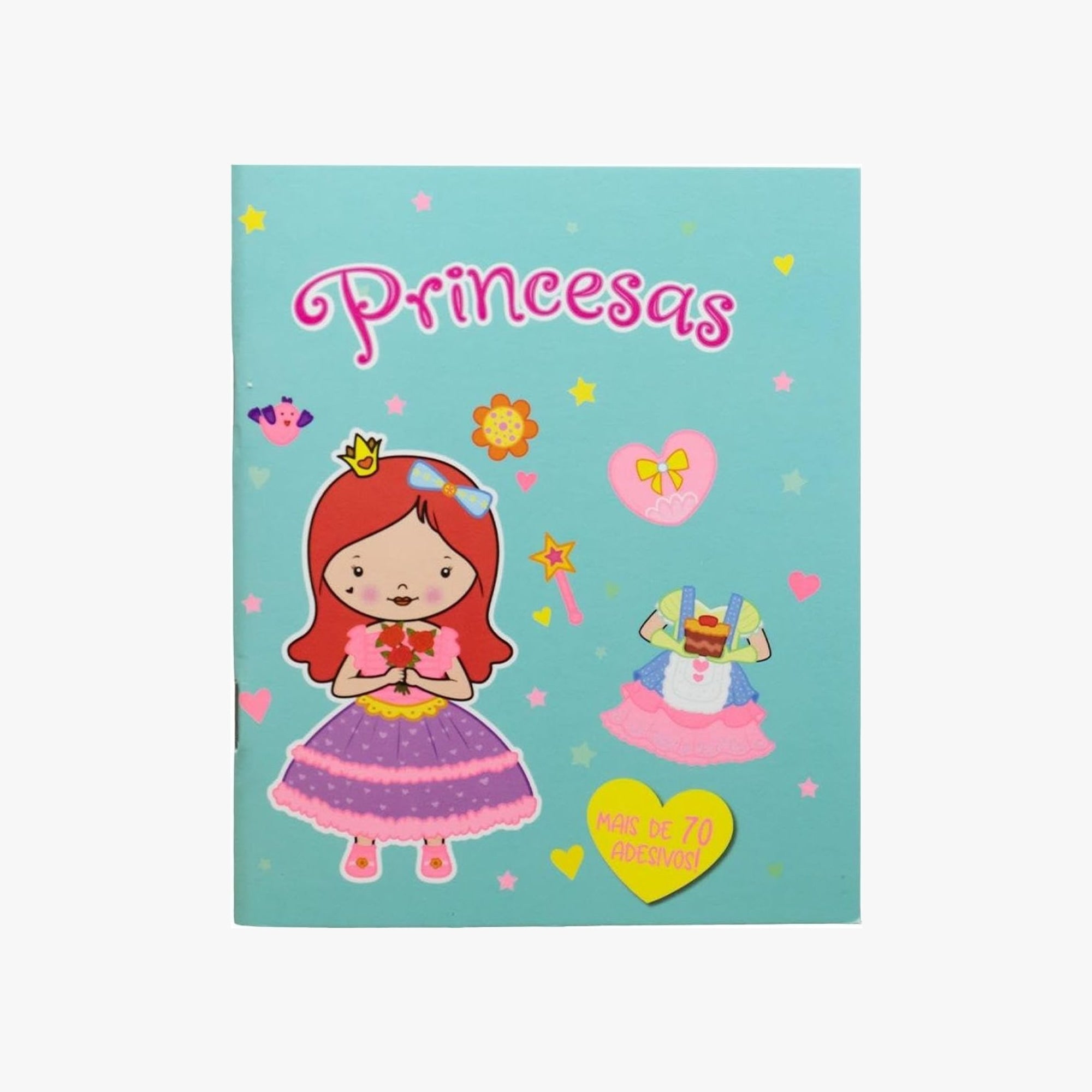 Livro de adesivos Arrume-se Comigo: Princesas
