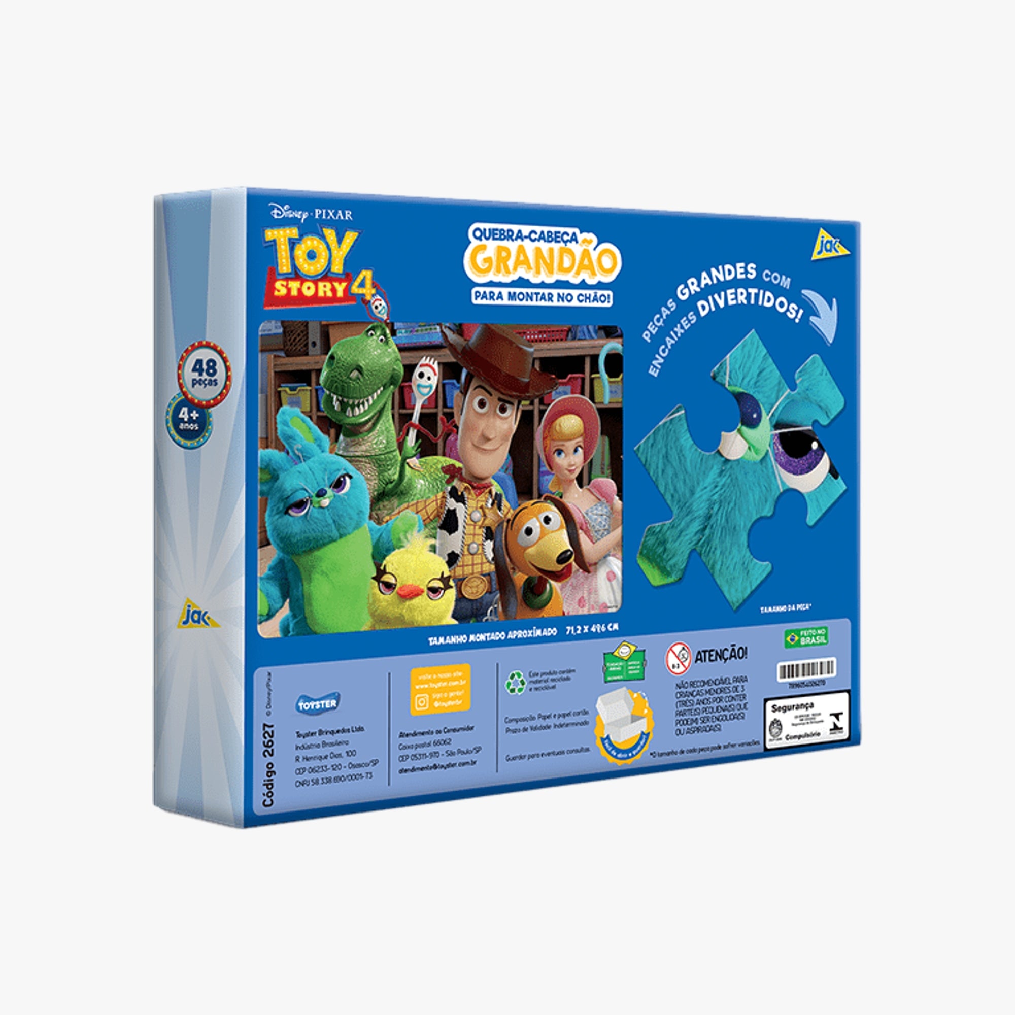 Quebra-Cabeça Grandão Toy Story 48 Peças