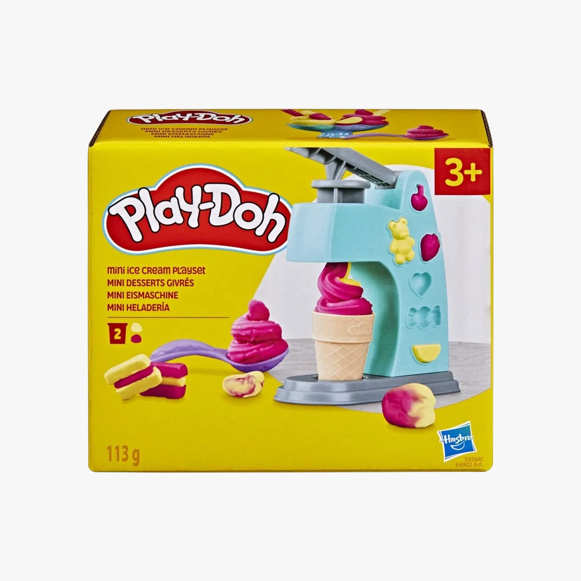 Mini Sorveteria Play-Doh com maquina de sorvete e potes de massinha colorida
