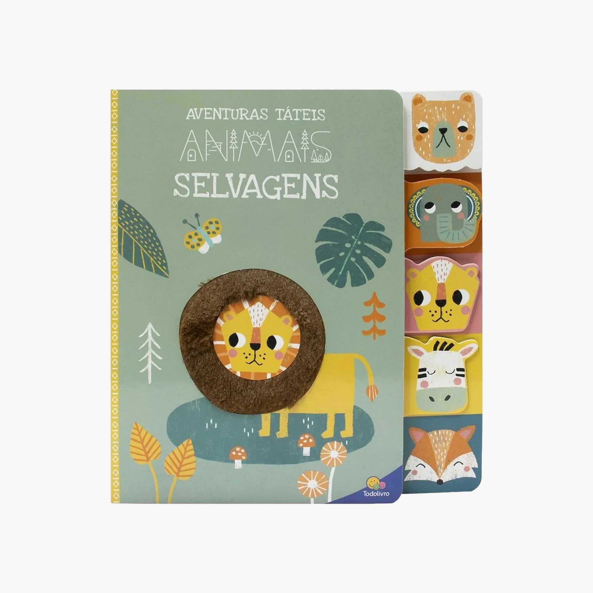 Livro Aventuras Táteis: Animais Selvagens