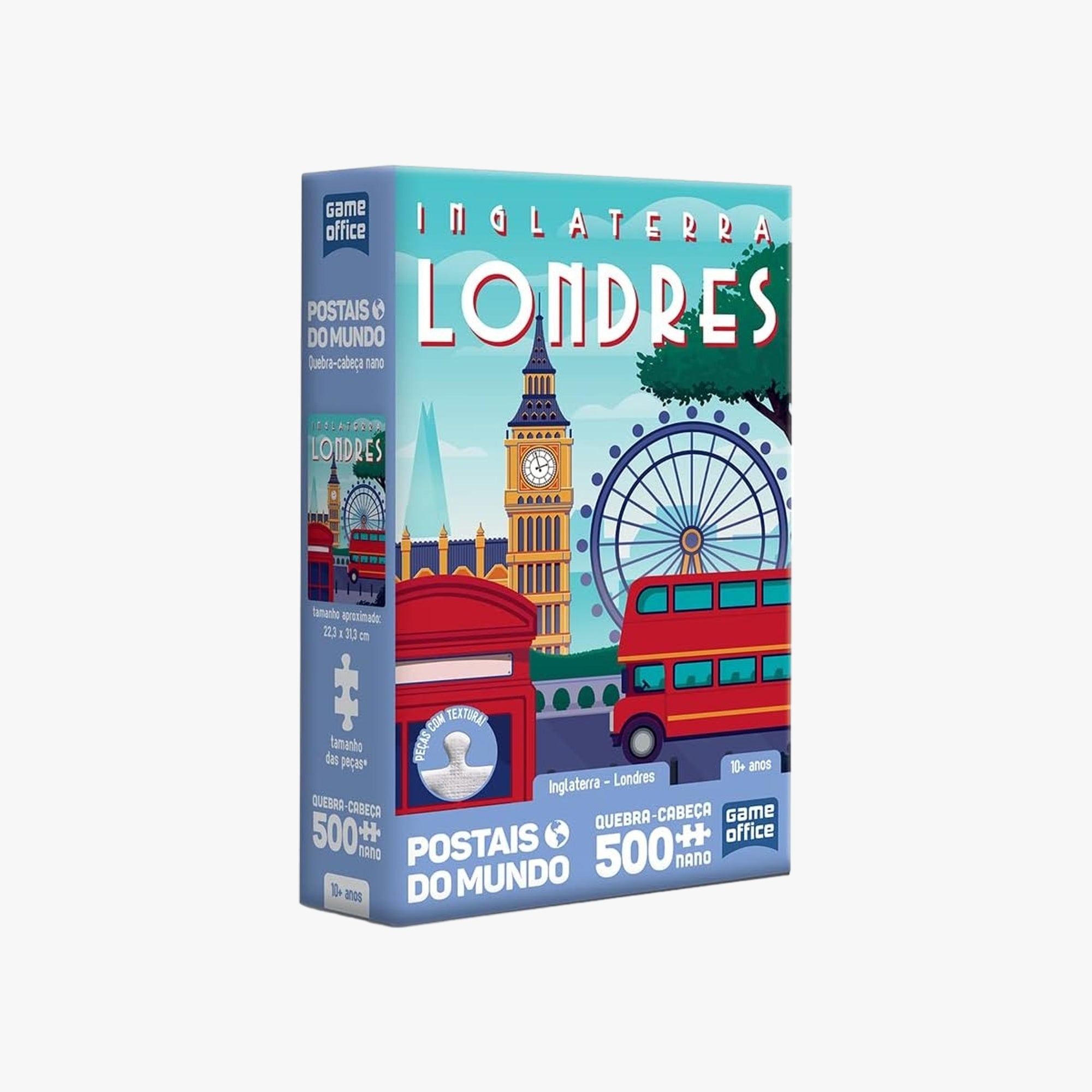 Quebra-Cabeça Postais do Mundo Londres 500 Peças