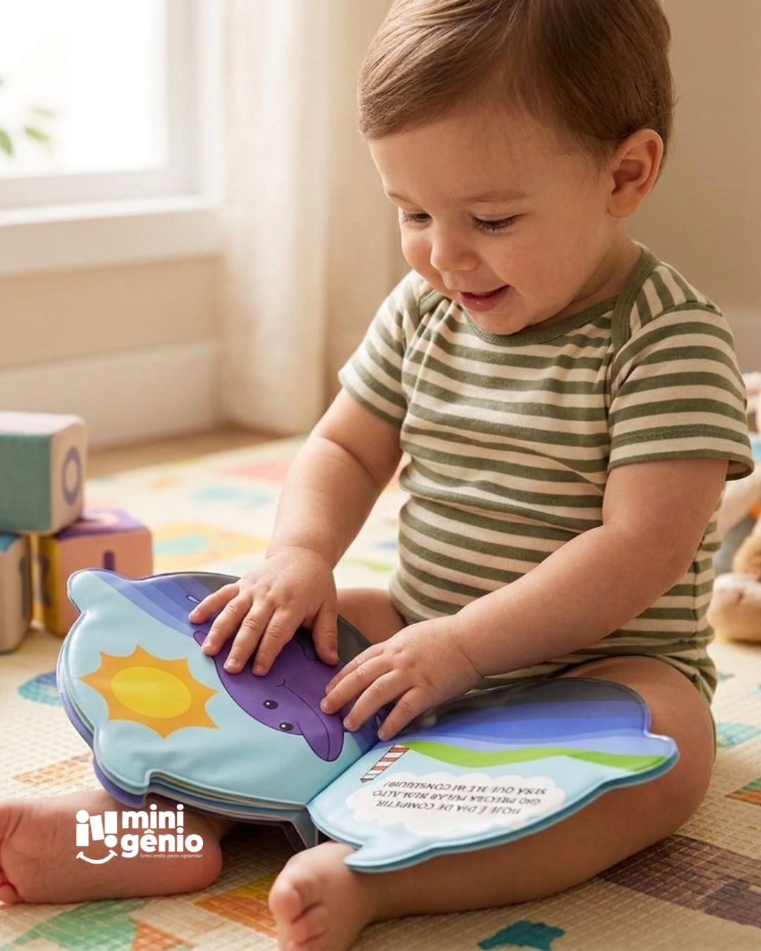 Livro de Banho Gio, o Golfinho - Amigos da Agua