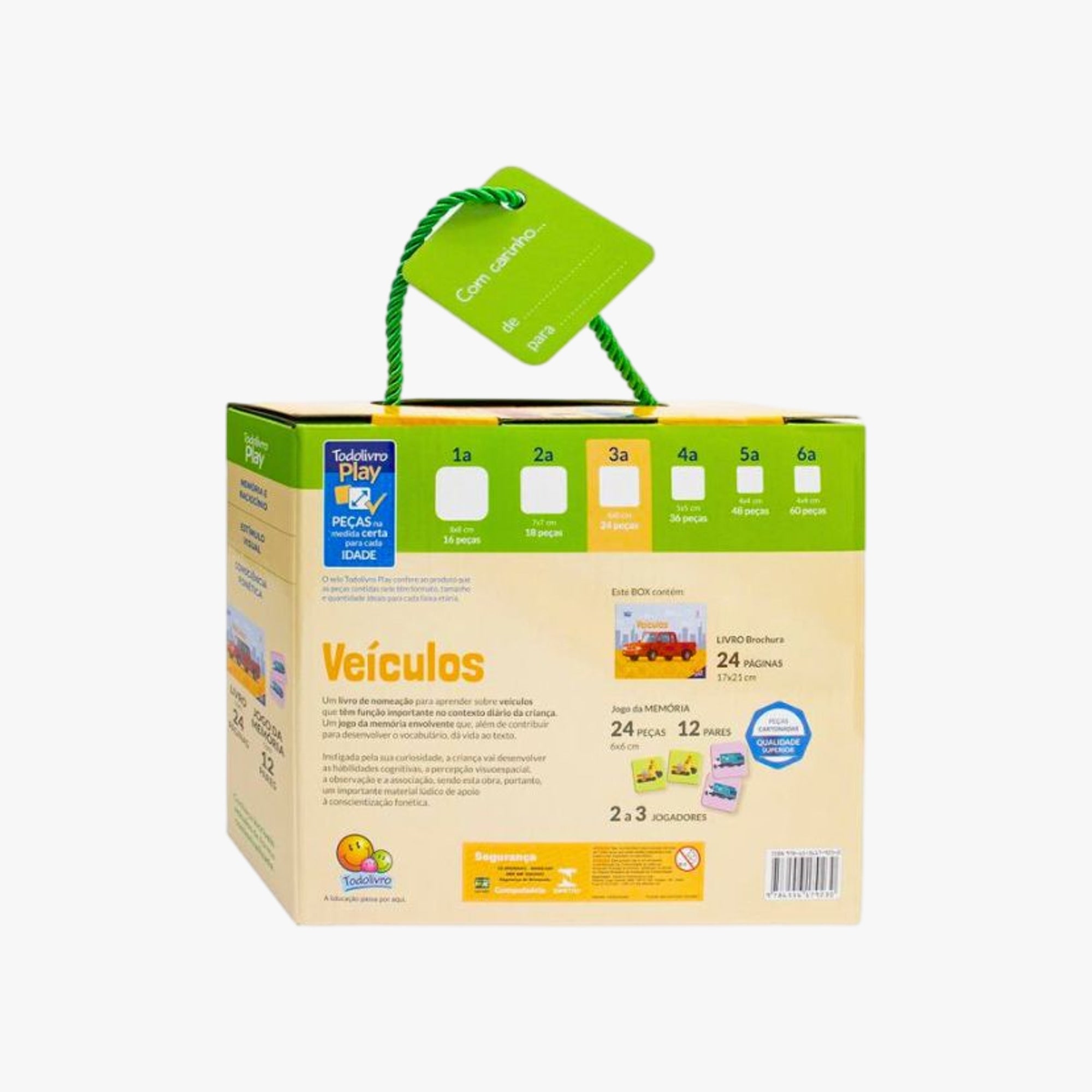 Kit Jogo da Memória e Livro Veículos