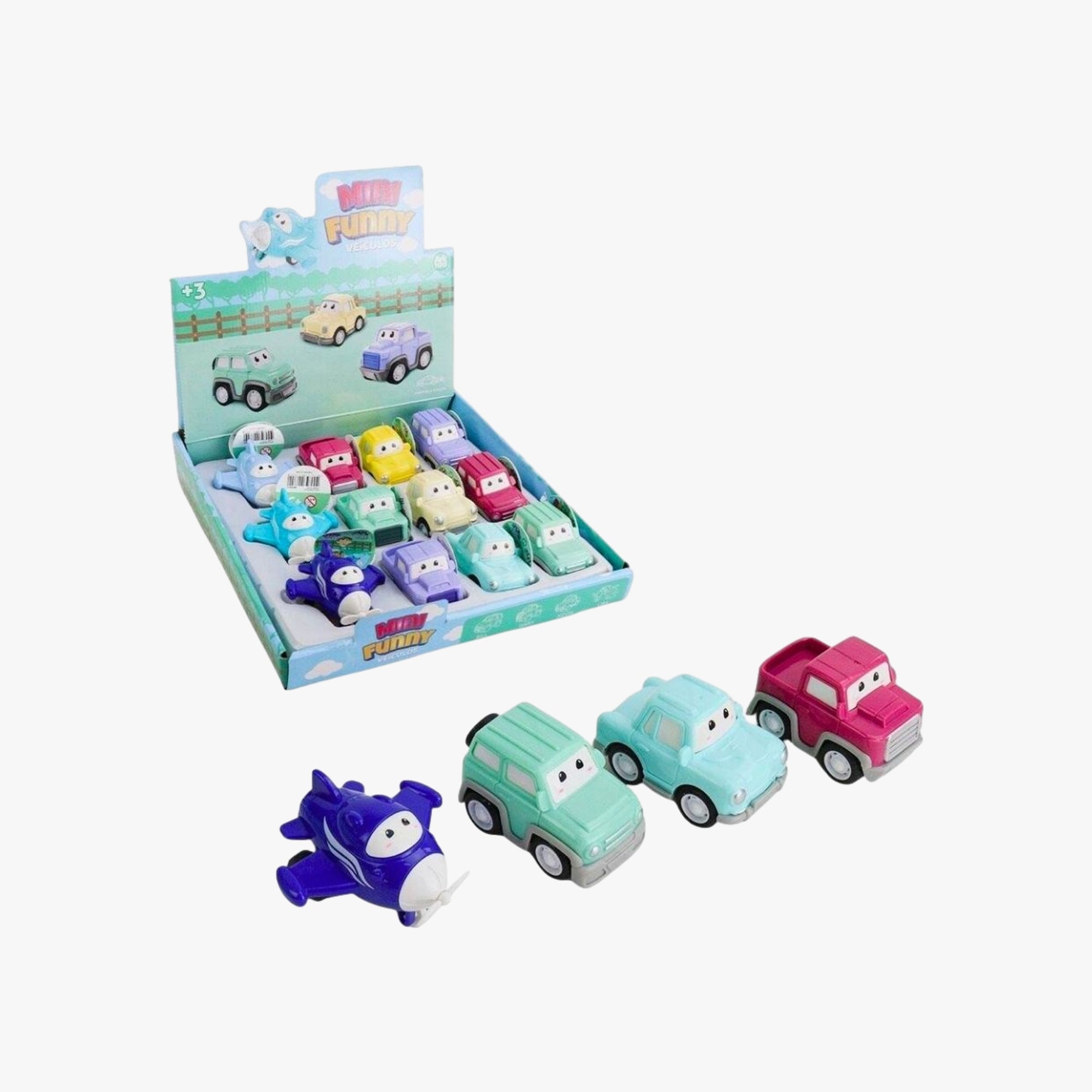Brinquedo Infantil Mini Carrinho e Avião Funny Sortidos