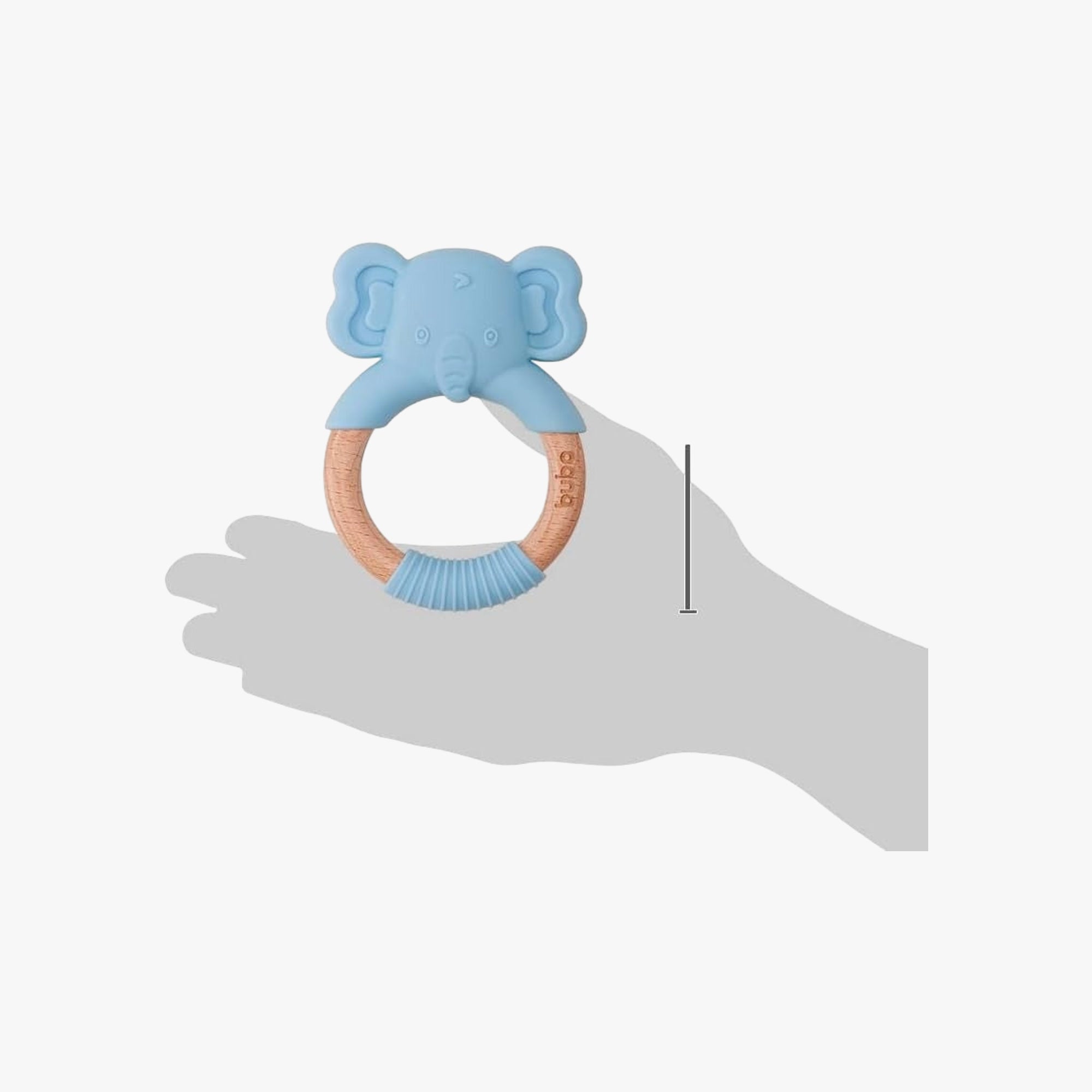Mordedor para Bebê em Silicone Elefante Azul