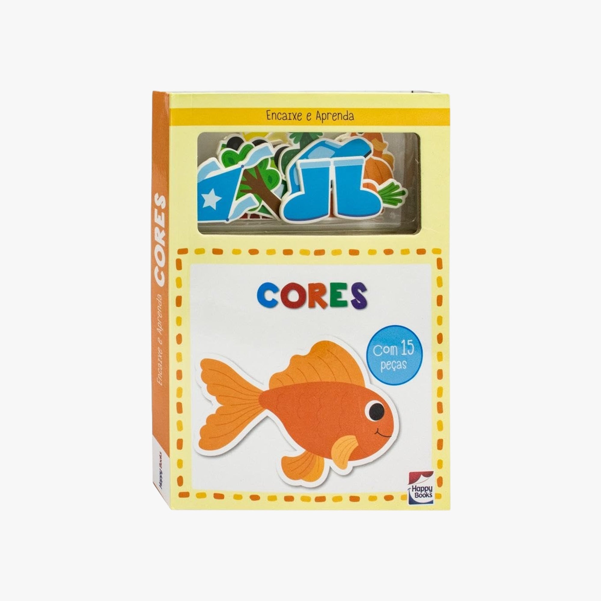 Livro Infantil Encaixe e Aprenda Cores