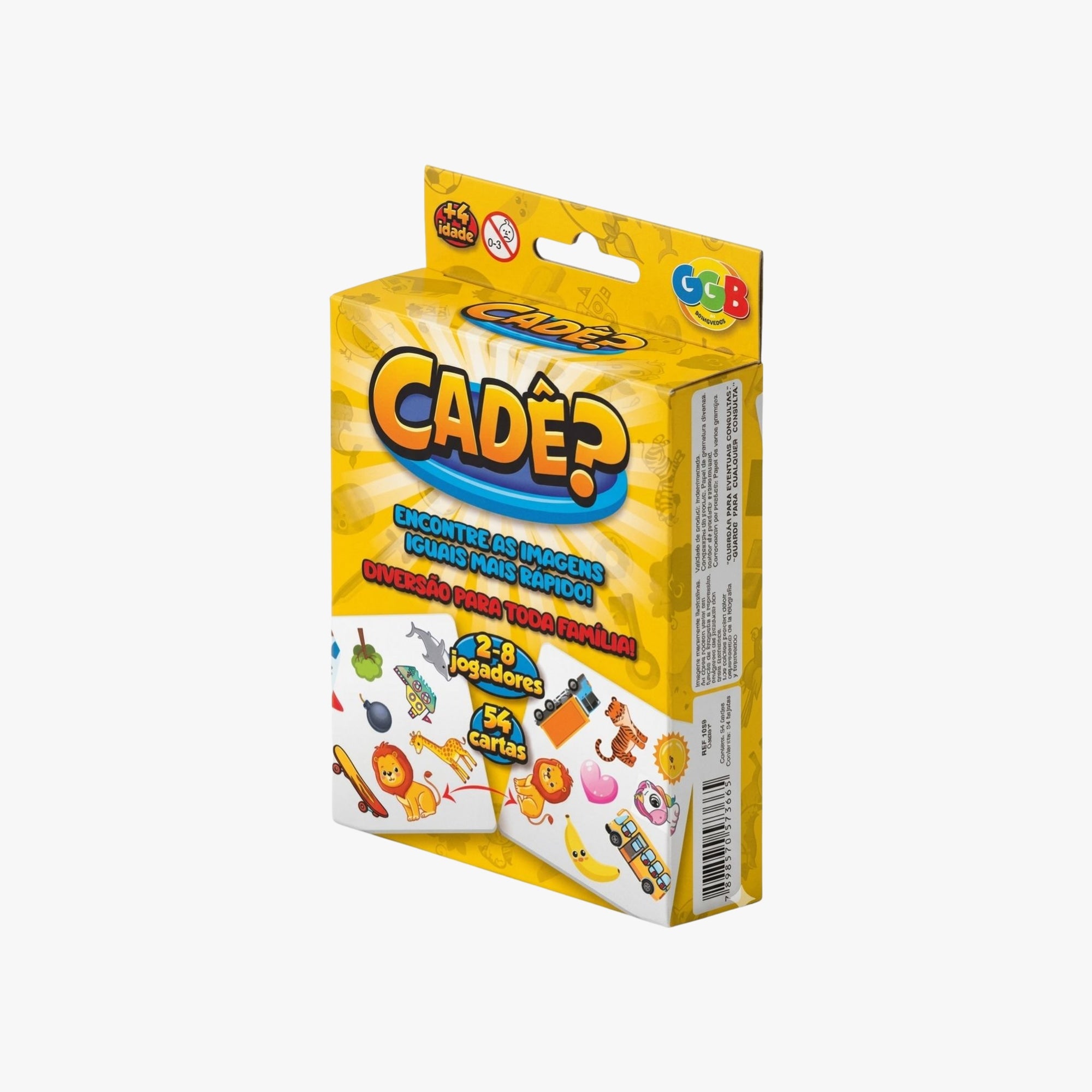 Jogo Infantil Cadê 54 Cartas