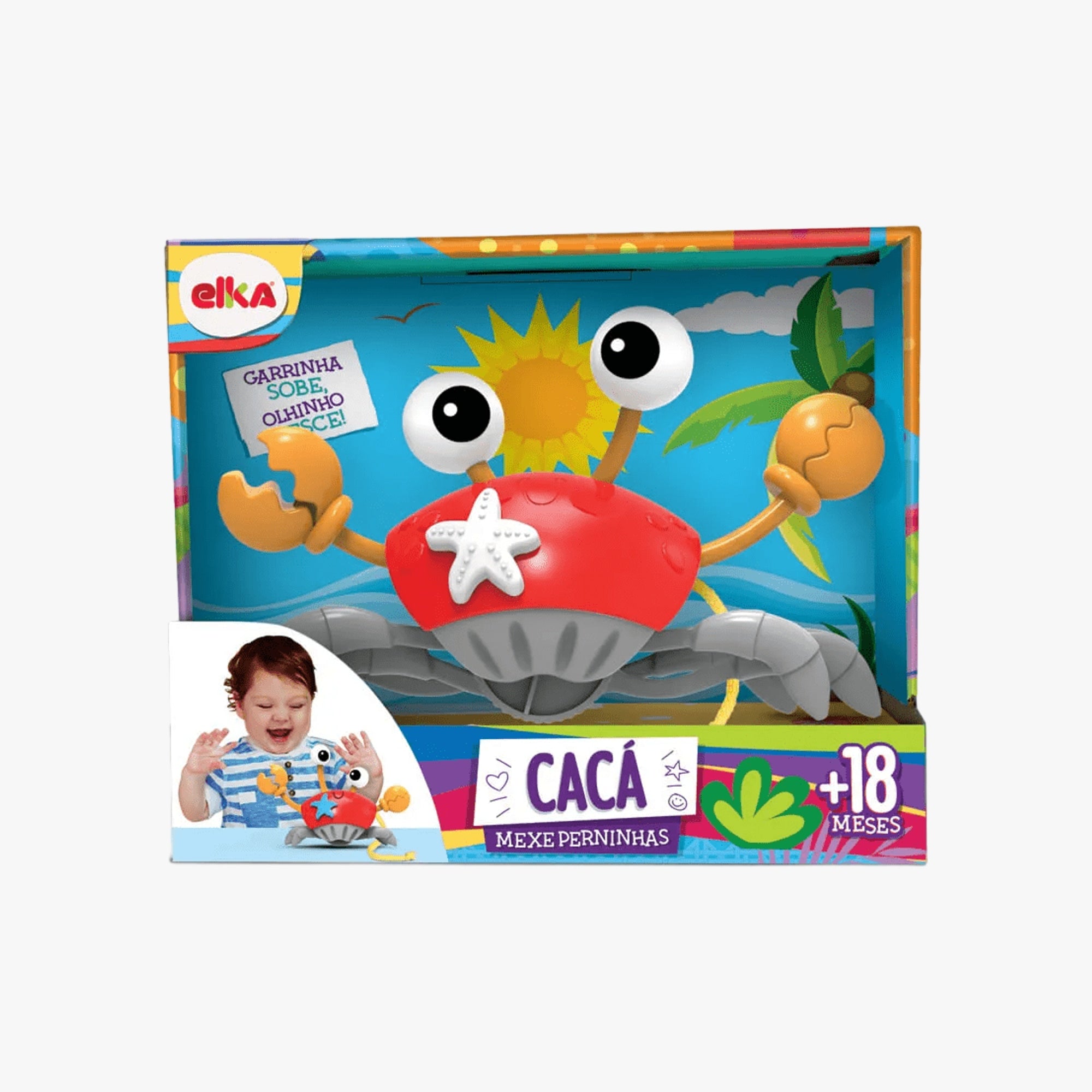Brinquedo Caranguejo Cacá Mexe Perninhas