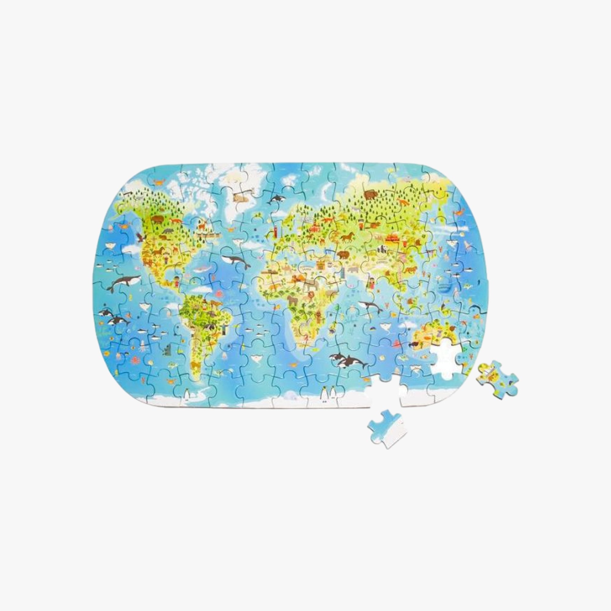 Kit Educativo Meu Mundo Mundo Livro e Quebra-Cabeça