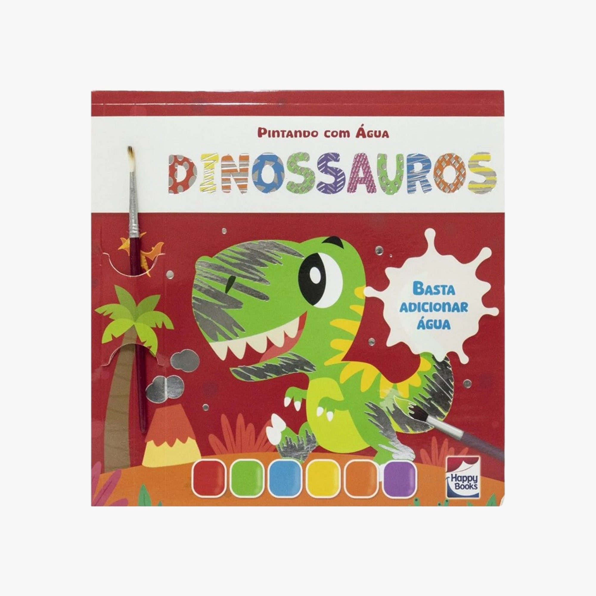 Livro Pintando com Água Dinossauro