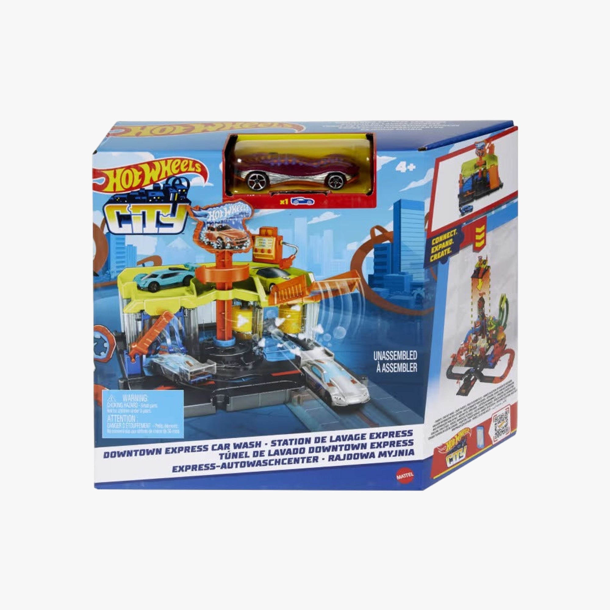 Hot Wheels City Pista de Brinquedo Lava-Rápido da Cidade