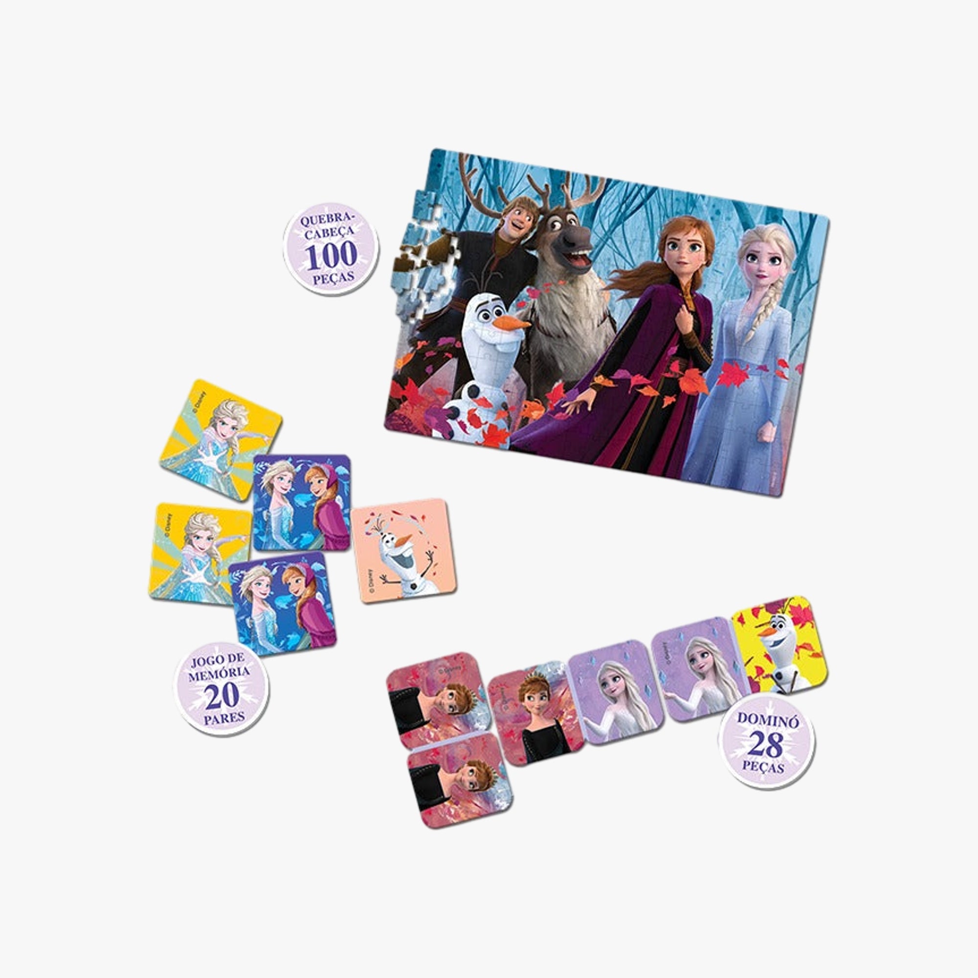 Super Kit Frozen 3 jogos em 1 Toyster