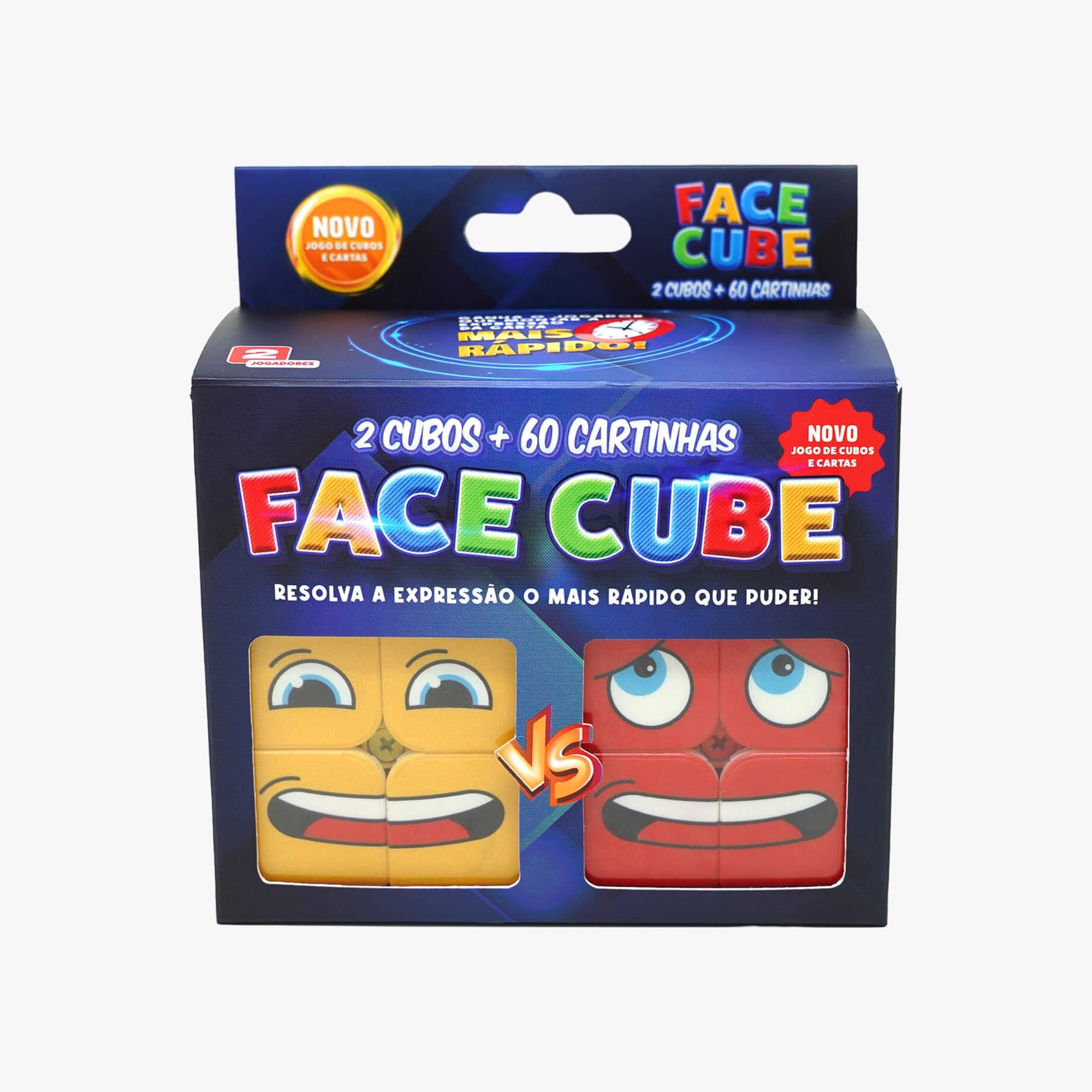 Jogo Face Cube 2 Cubos + 60 Cartas