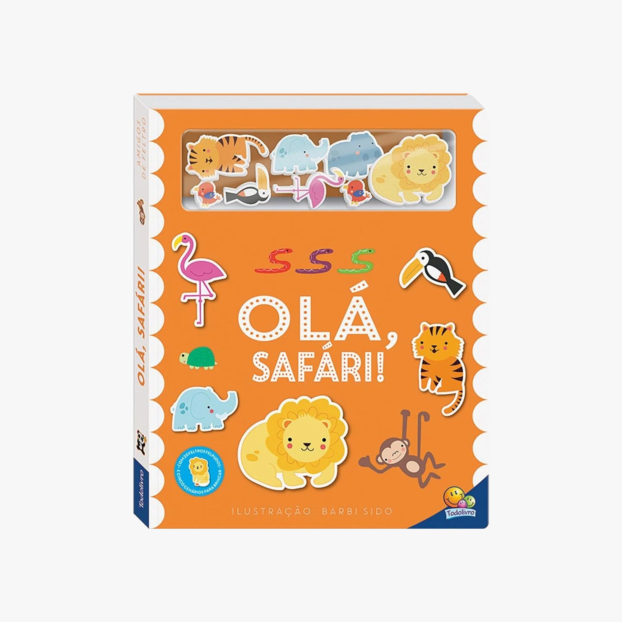 Livro Amigos de Feltro: Olá, Safári!