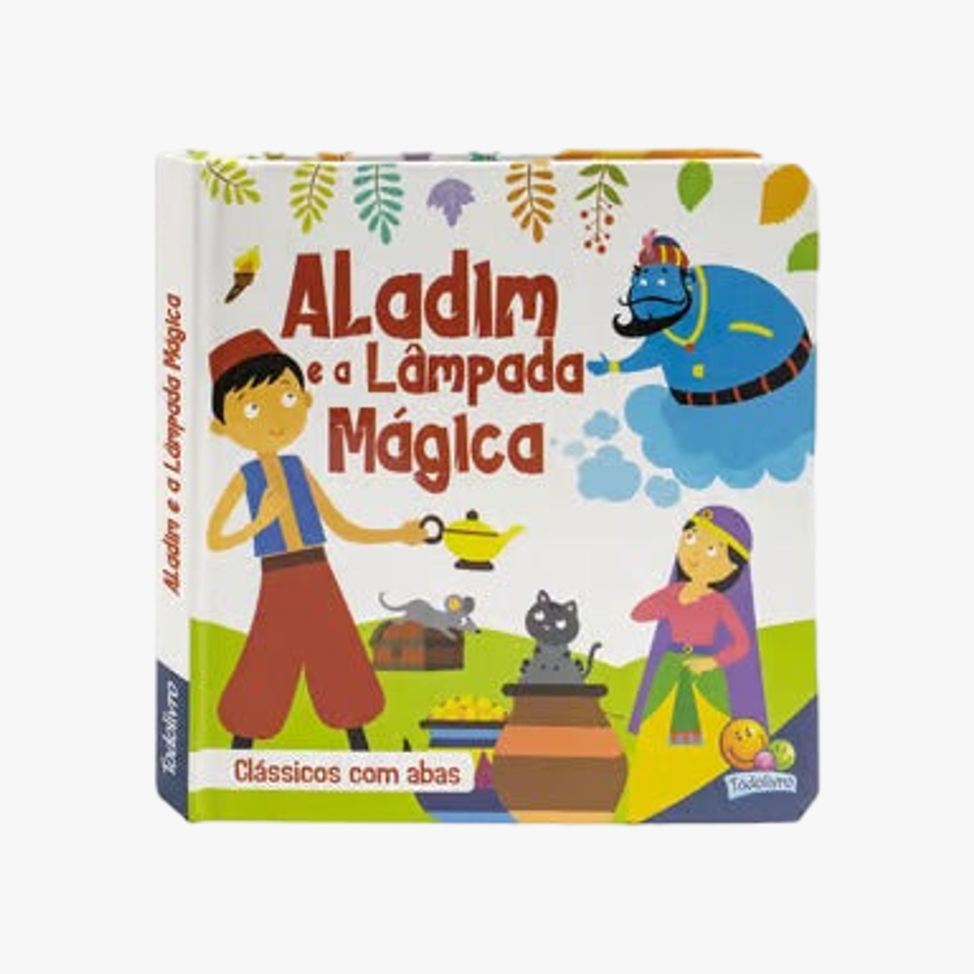Livro Clássicos com Abas Aladim e a Lâmpada Mágica