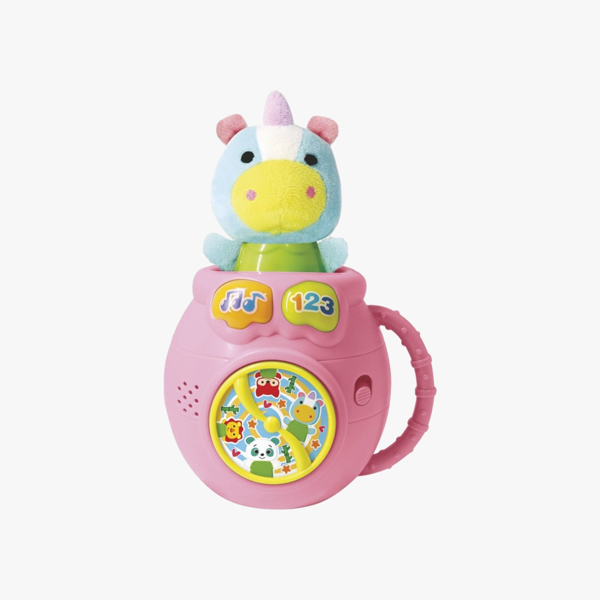 Brinquedo Musical Esconde Unicórnio Rosa