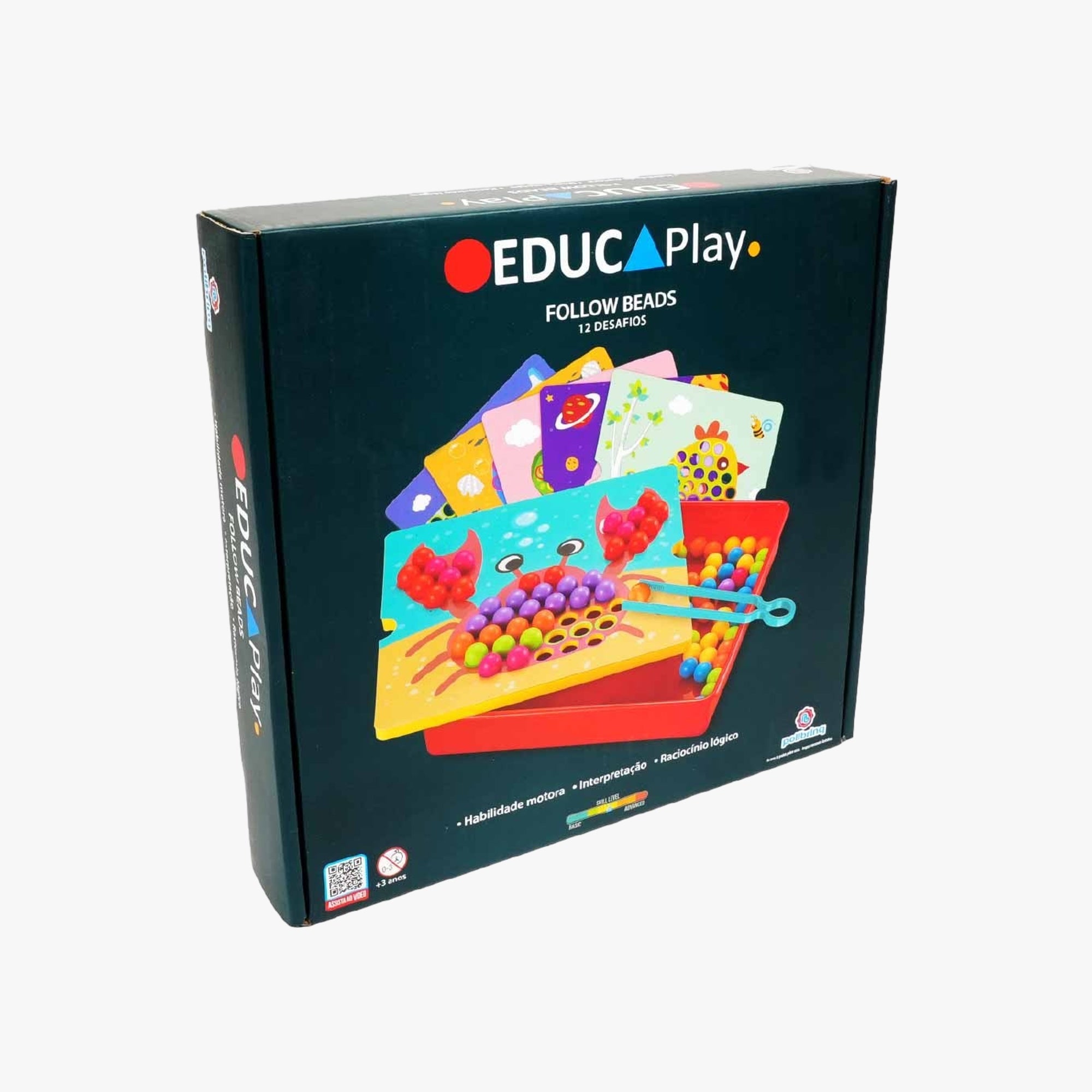 Jogo Educativo de Coordenação e Aprendizado Follow Beads