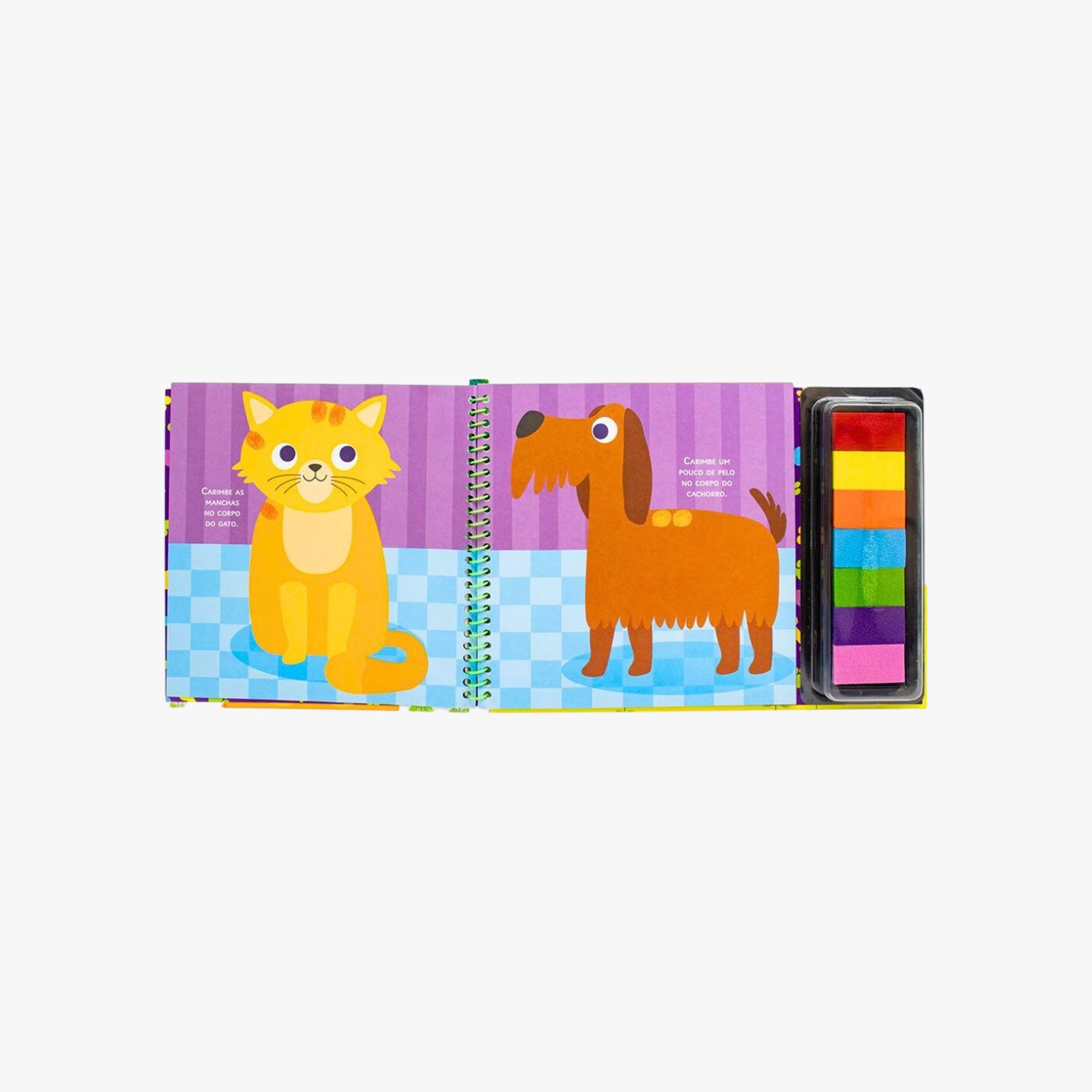 Livro de Pintura Com os Dedinhos Animais de Estimação