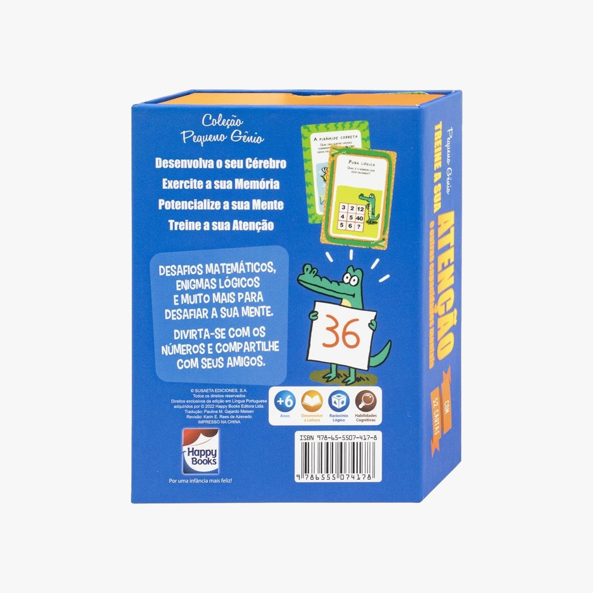 Treine a sua Atenção - Jogo de Cartas Pequeno Gênio