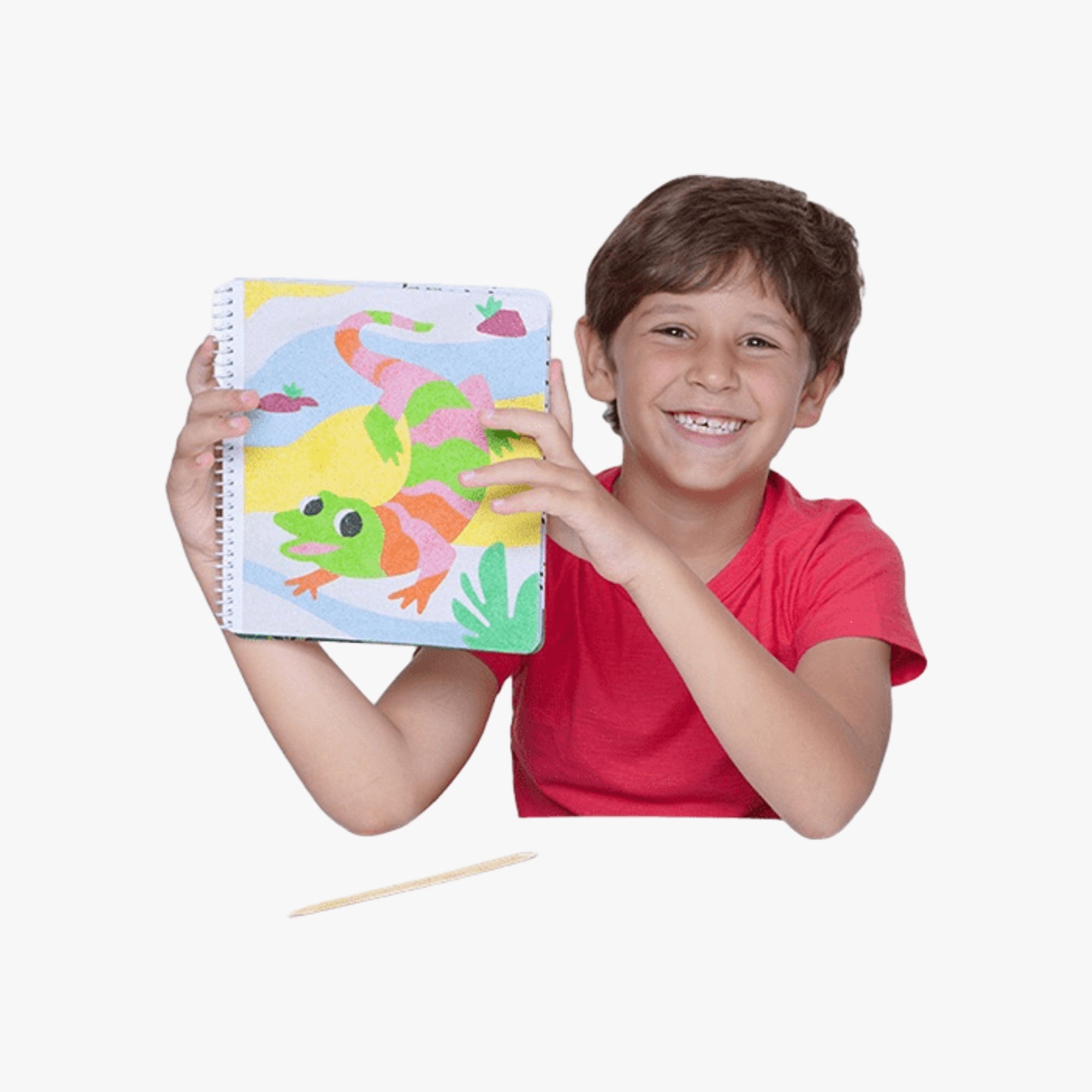 Brinquedo Fazendo Arte Colorindo com Areia Animais