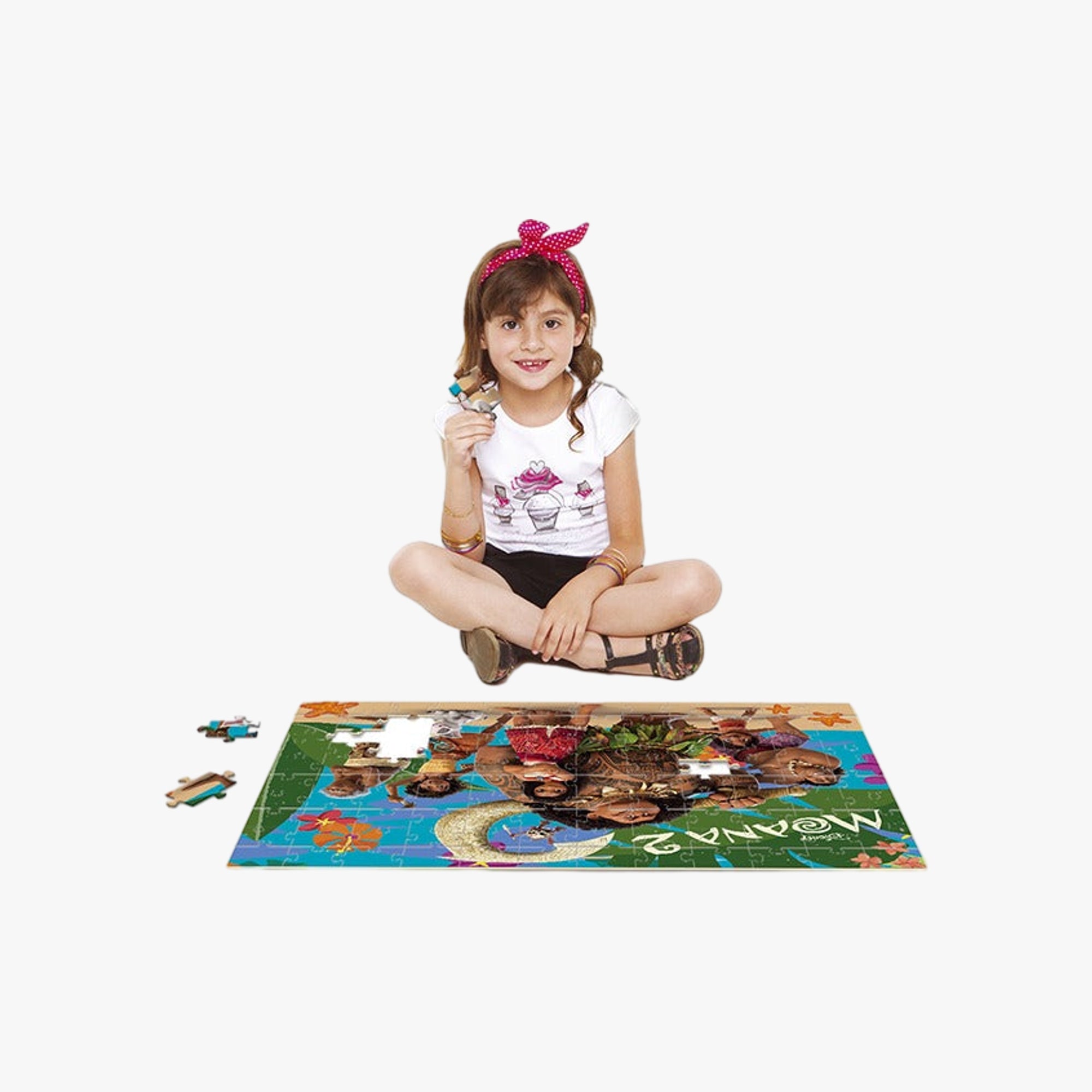 Quebra-Cabeça Infantil Grandão 120 Peças Moana 2