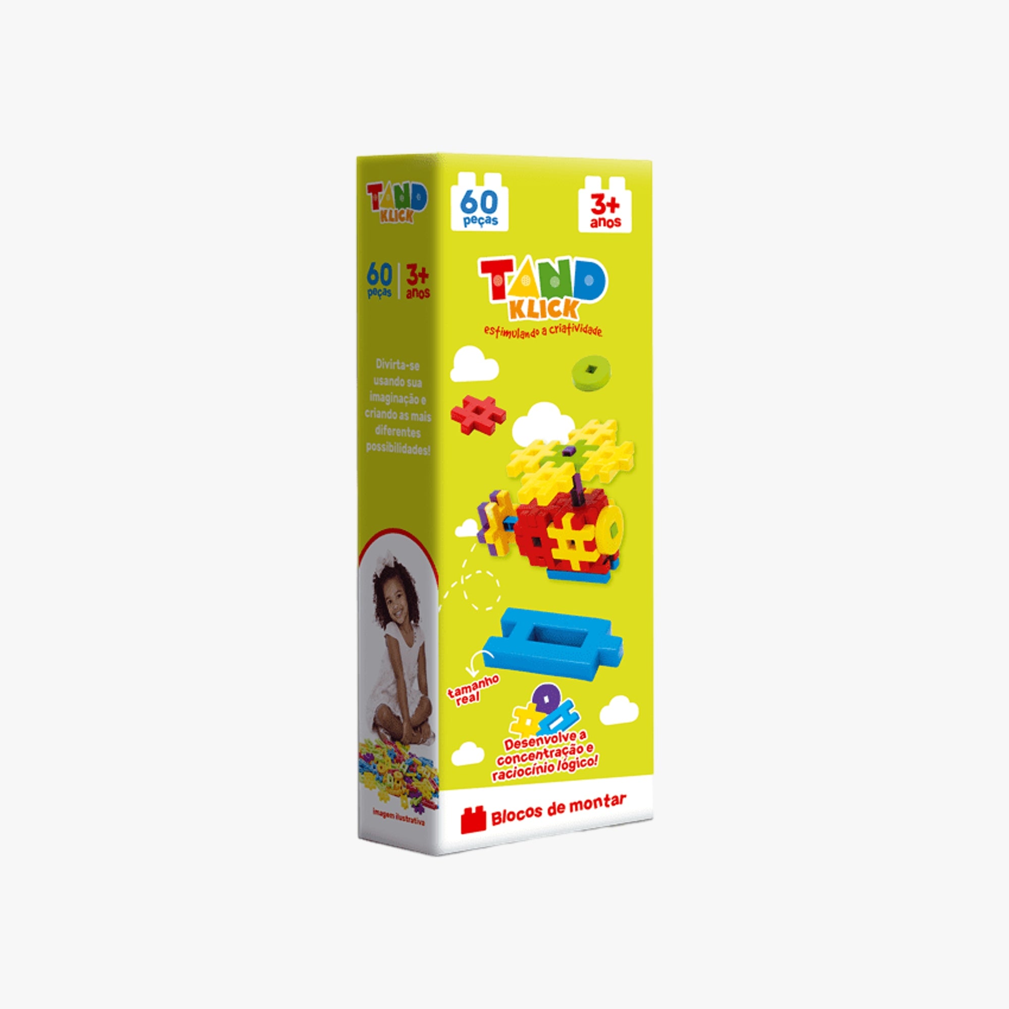 Blocos de Montar Tand Klick 60 Peças