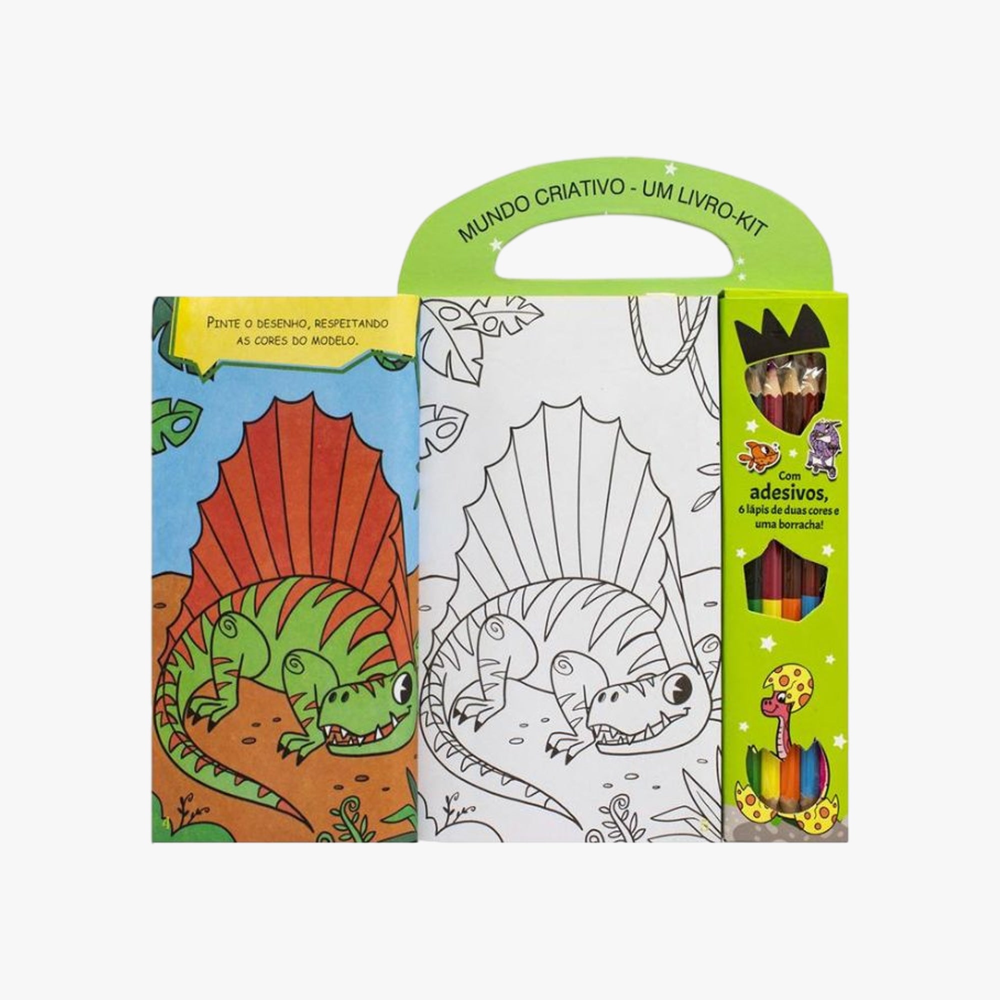 Kit Divertido de Atividades e Adesivos Mundo dos Dinossauros