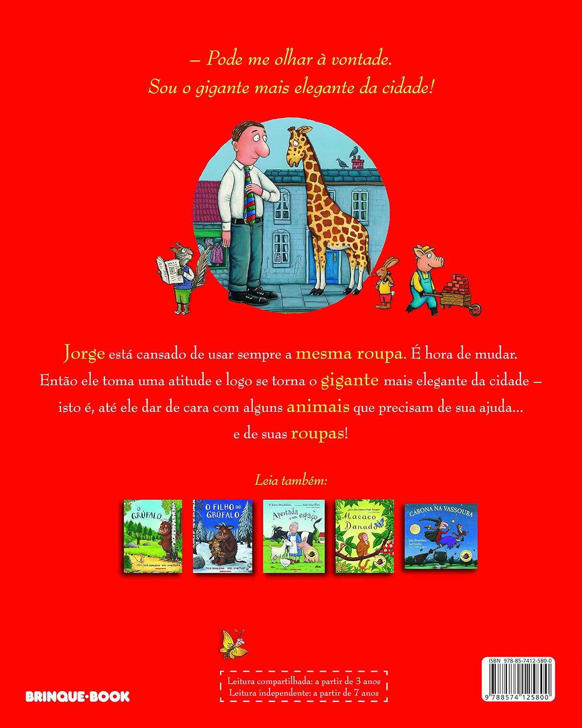 Livro O Gigante mais Elegante da Cidade
