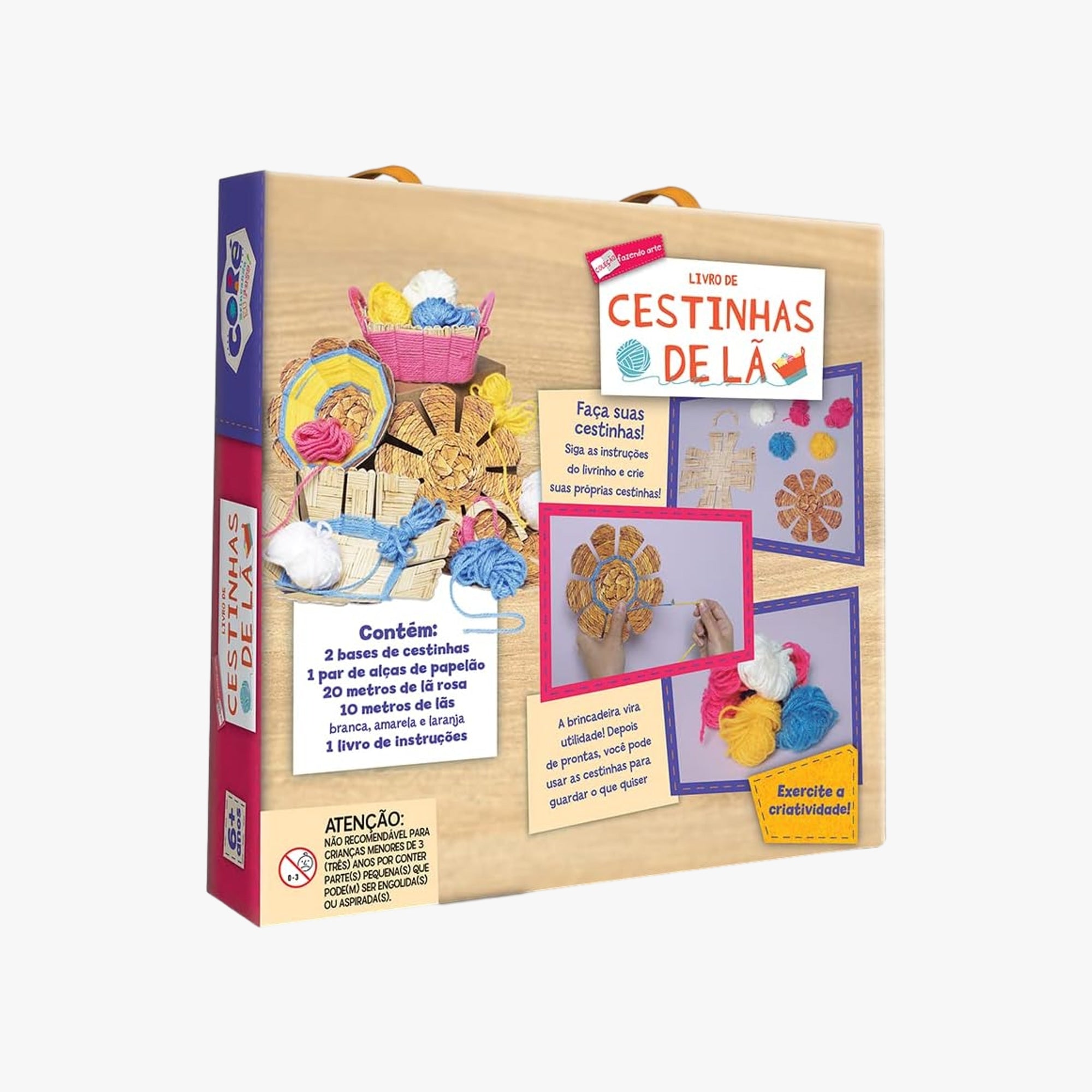 Coleção Fazendo Arte - Cestinhas de Lã