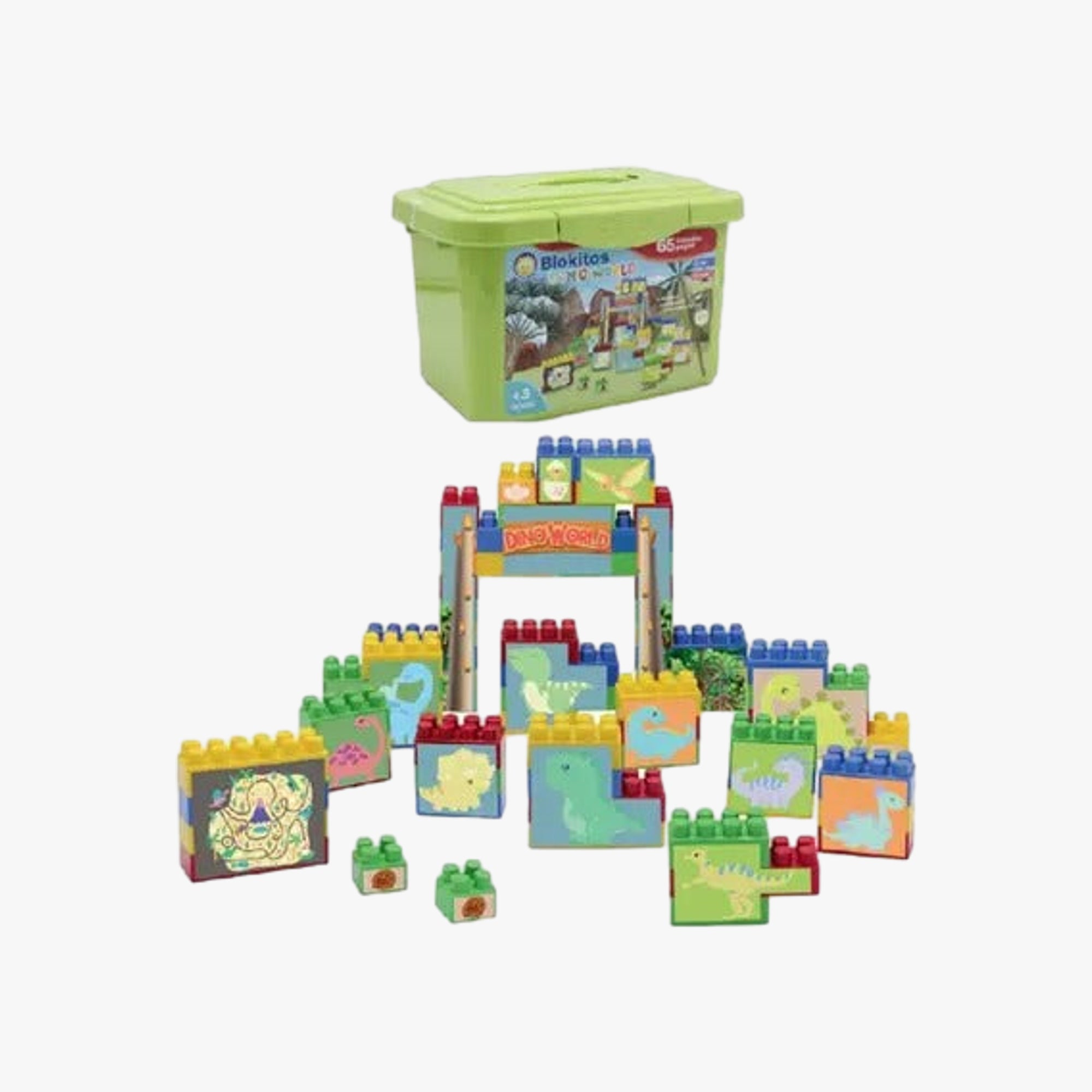 Maleta Blocos de Montar Dino World