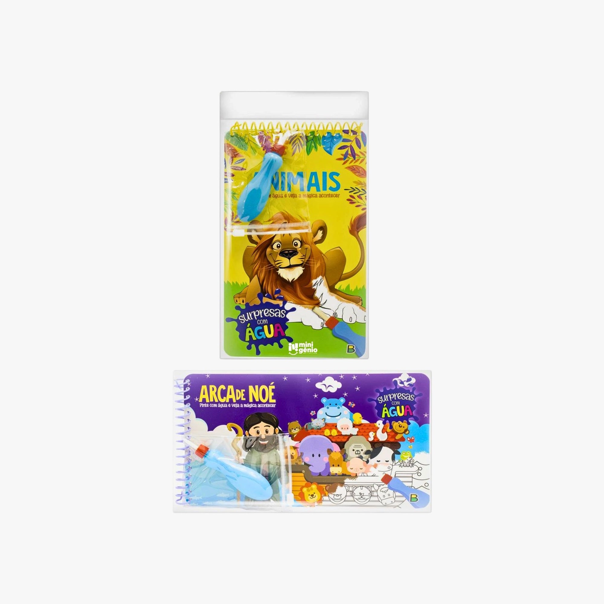 Kit com 2 Aquabook - Livro Pinta com Água e Apaga