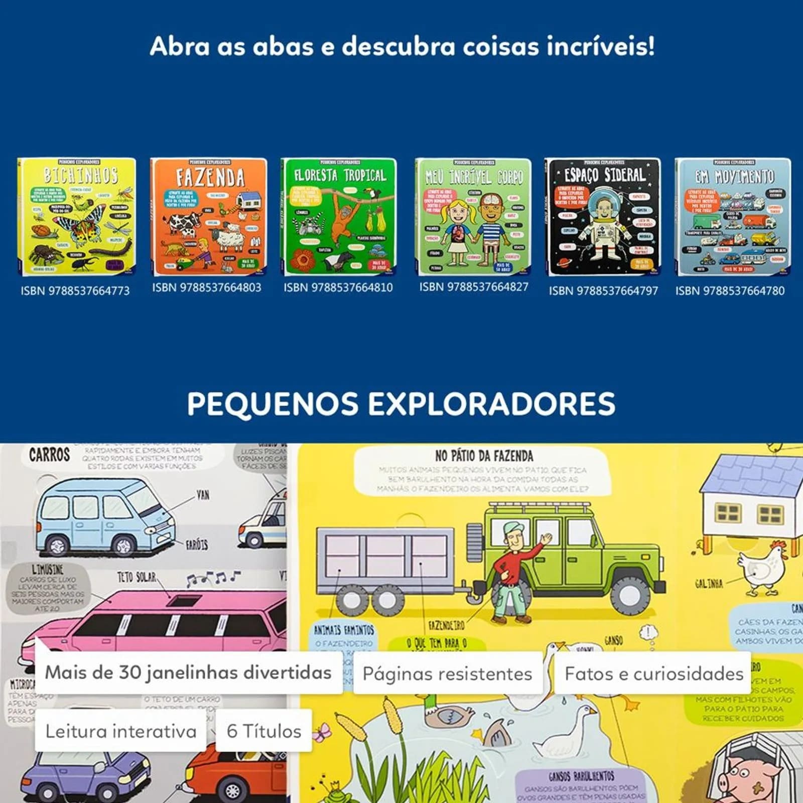 Livro Pequenos Exploradores: Espaço Sideral