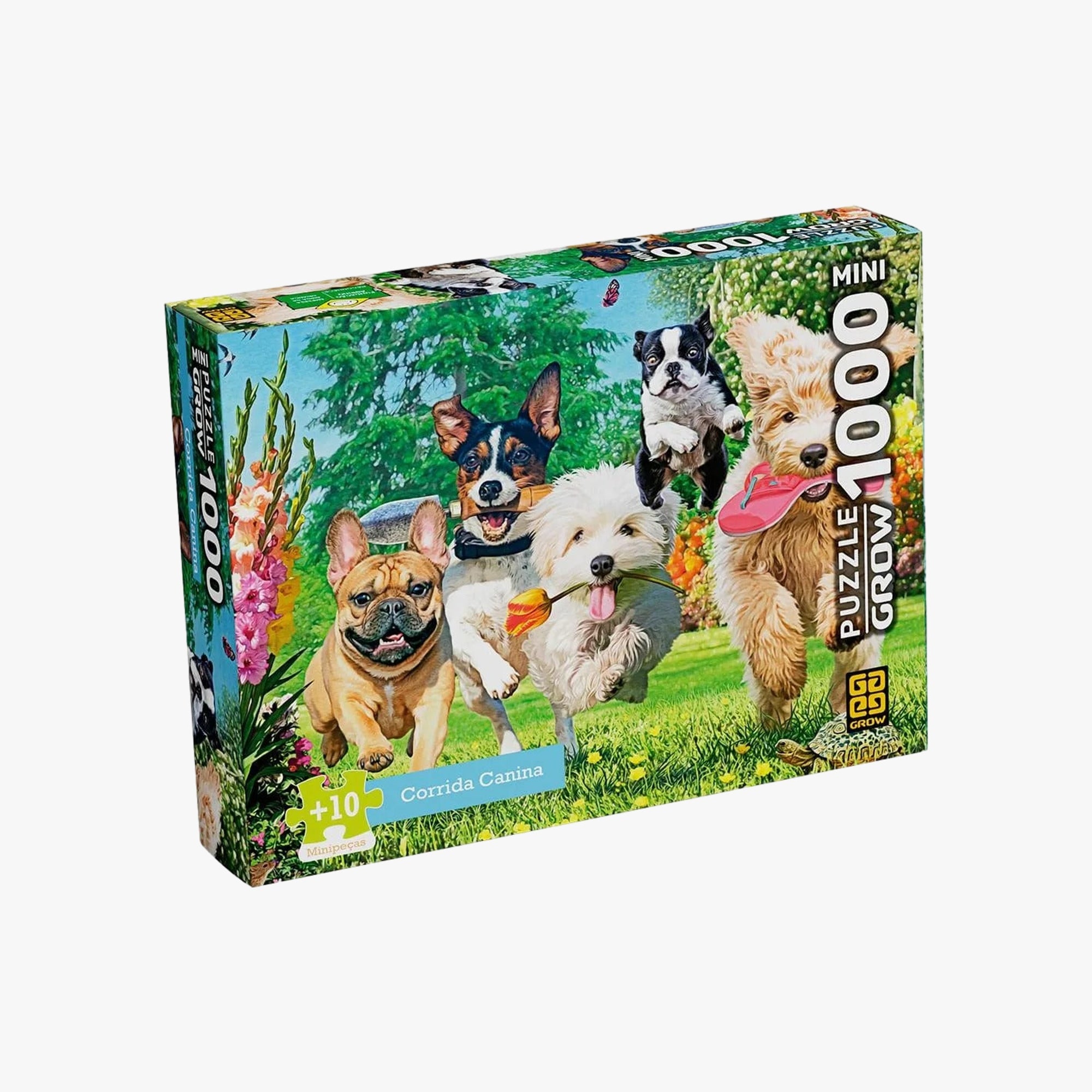 Mini Quebra-cabeça Corrida Canina 1000 peças