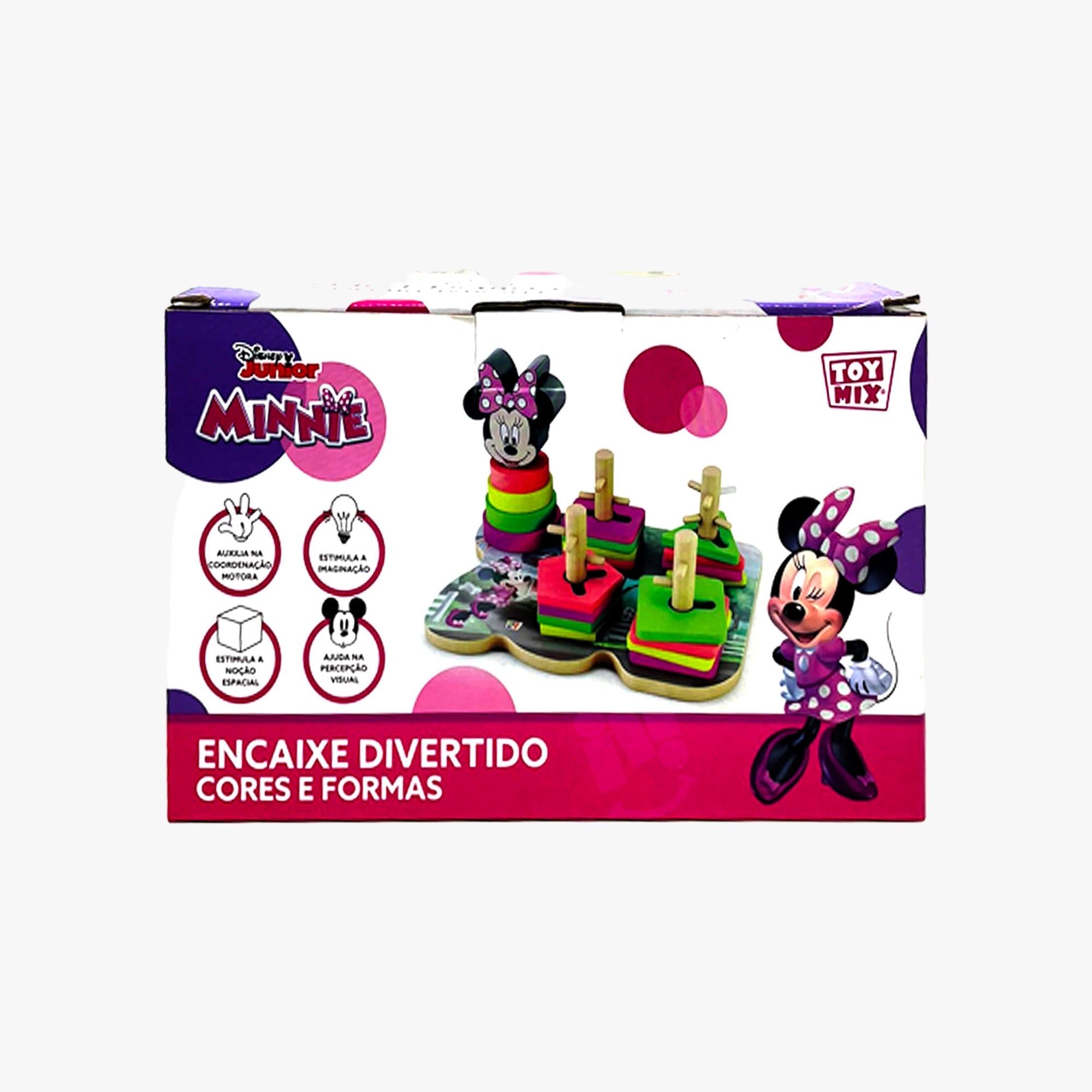 Brinquedo Educativo Encaixe  Divertido Minnie