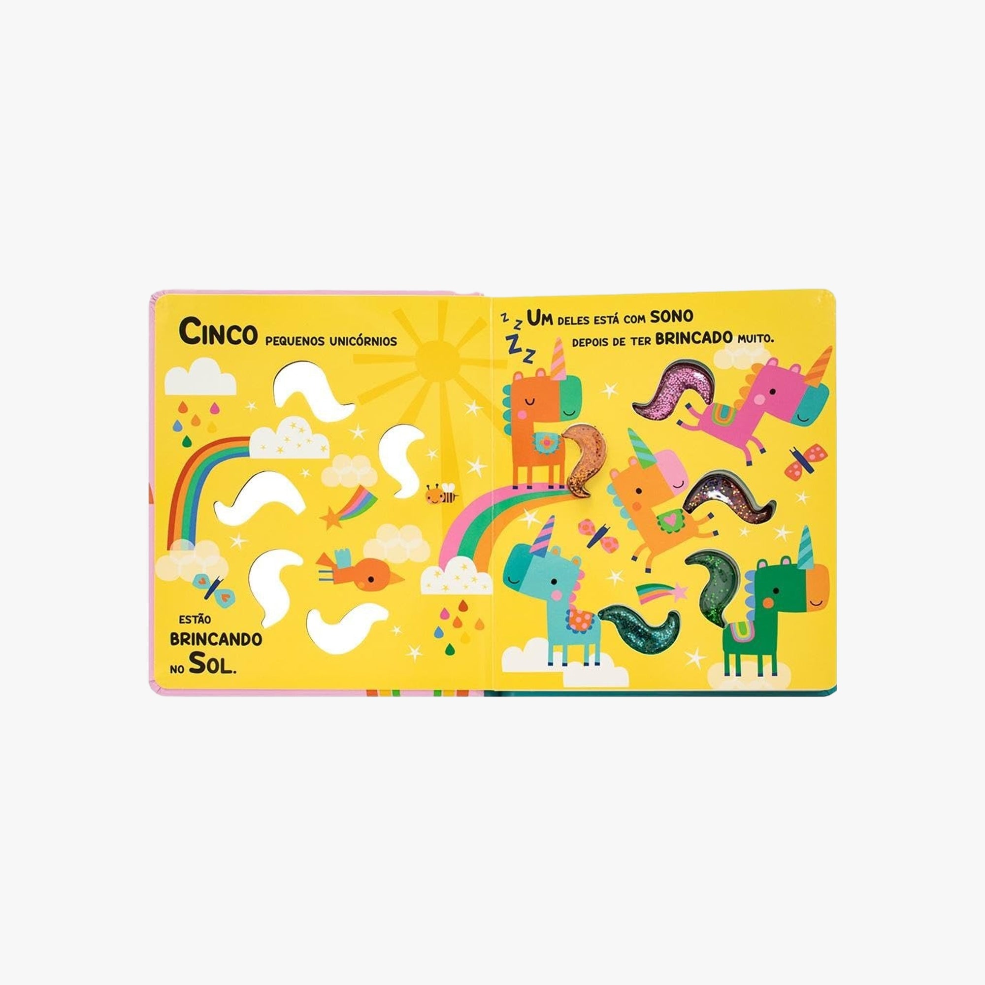 Livro Sensorial Aperta e Sinta Unicórnio