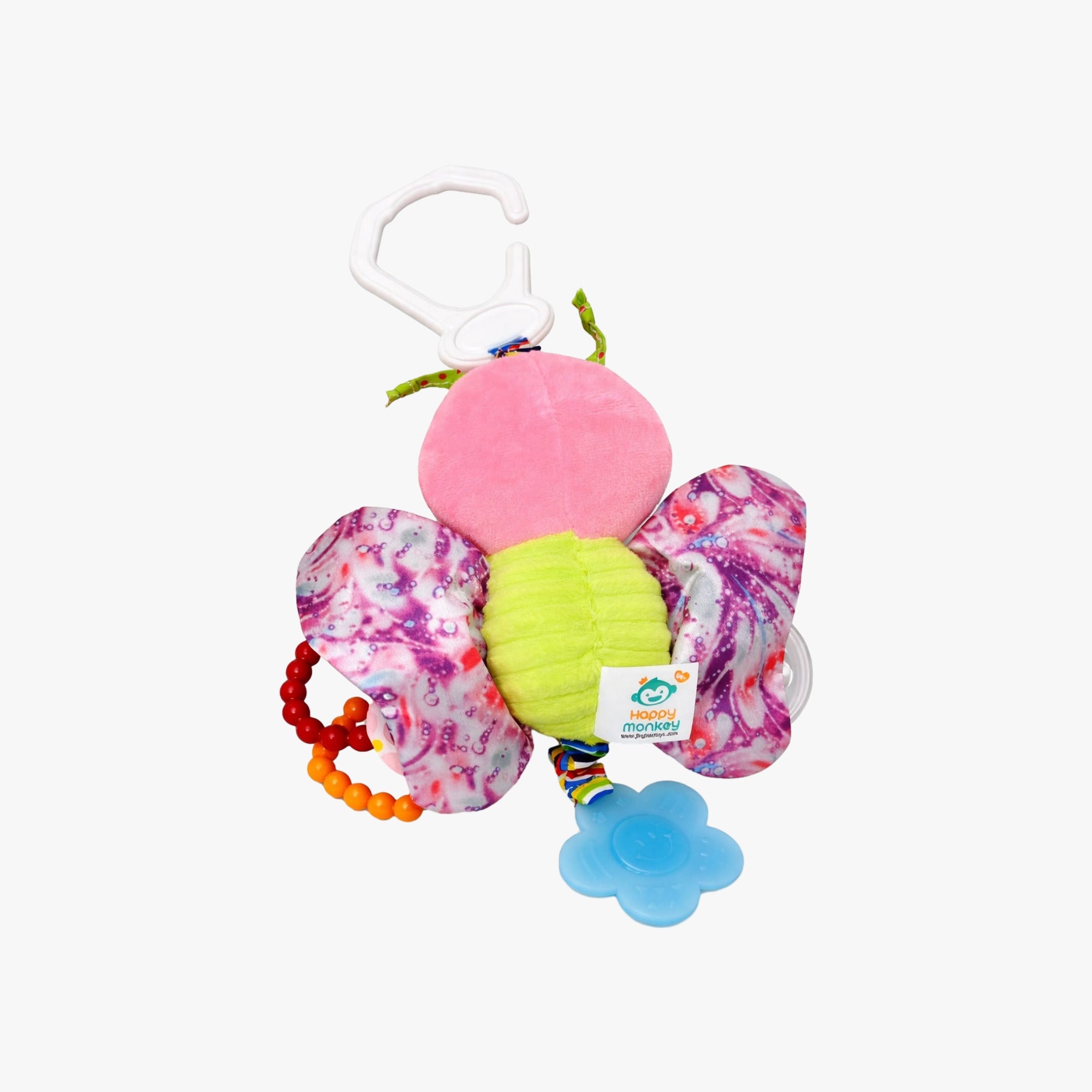 Brinquedo Pelúcia Sensorial Borboleta