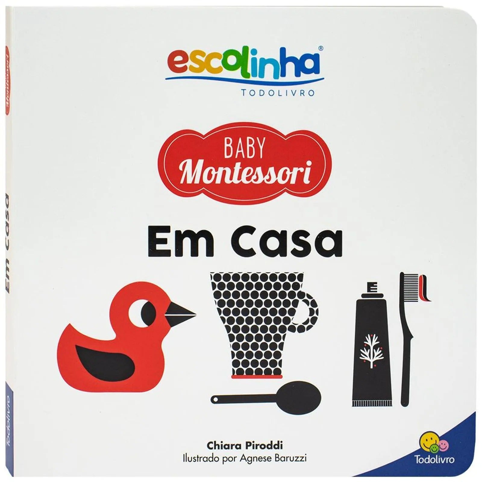Livro Baby Montessori contrastes em casa