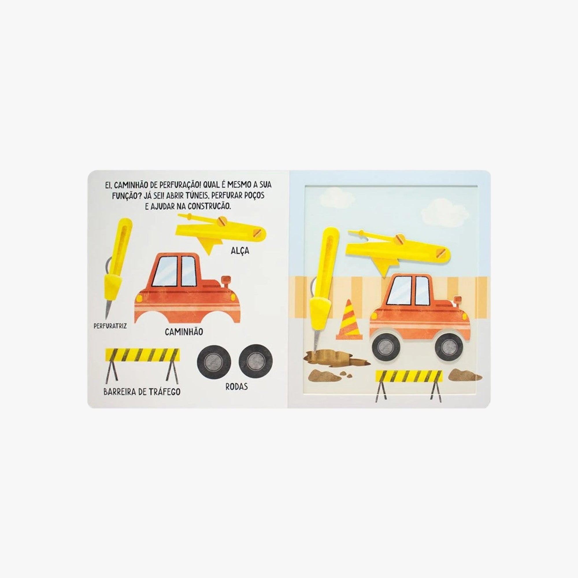 Livro com Velcro Peças Veículos Pesados