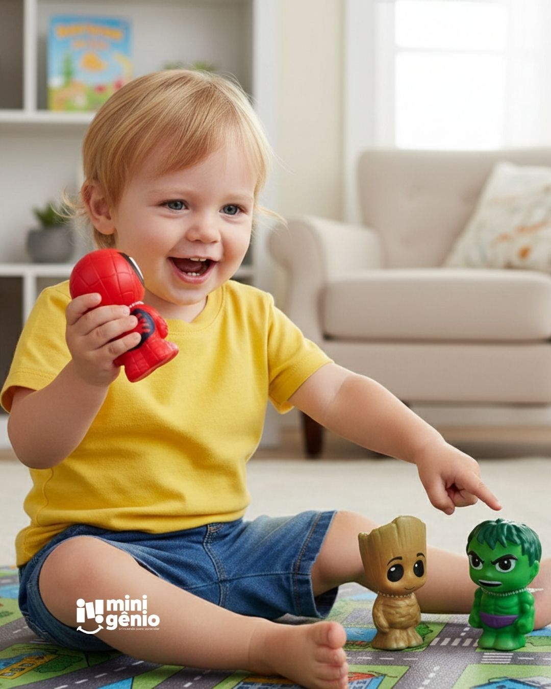 Brinquedo Figura de Borracha Squish Marvel Sortido