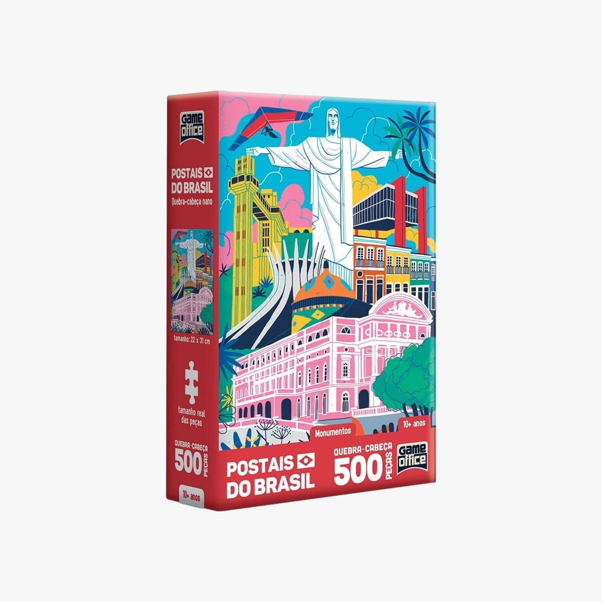 Quebra-Cabeça Postais do Brasil Monumento 500 Peças