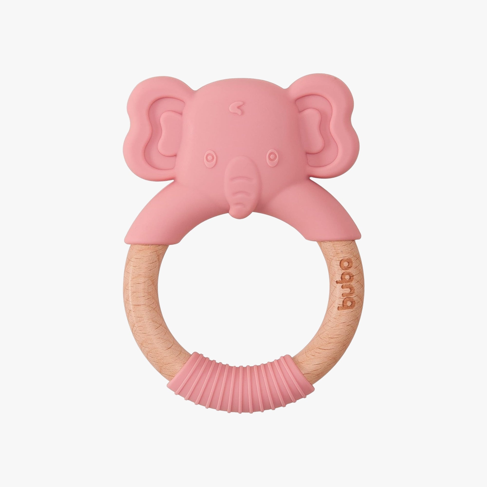 Mordedor para Bebê em Silicone Elefante Rosa