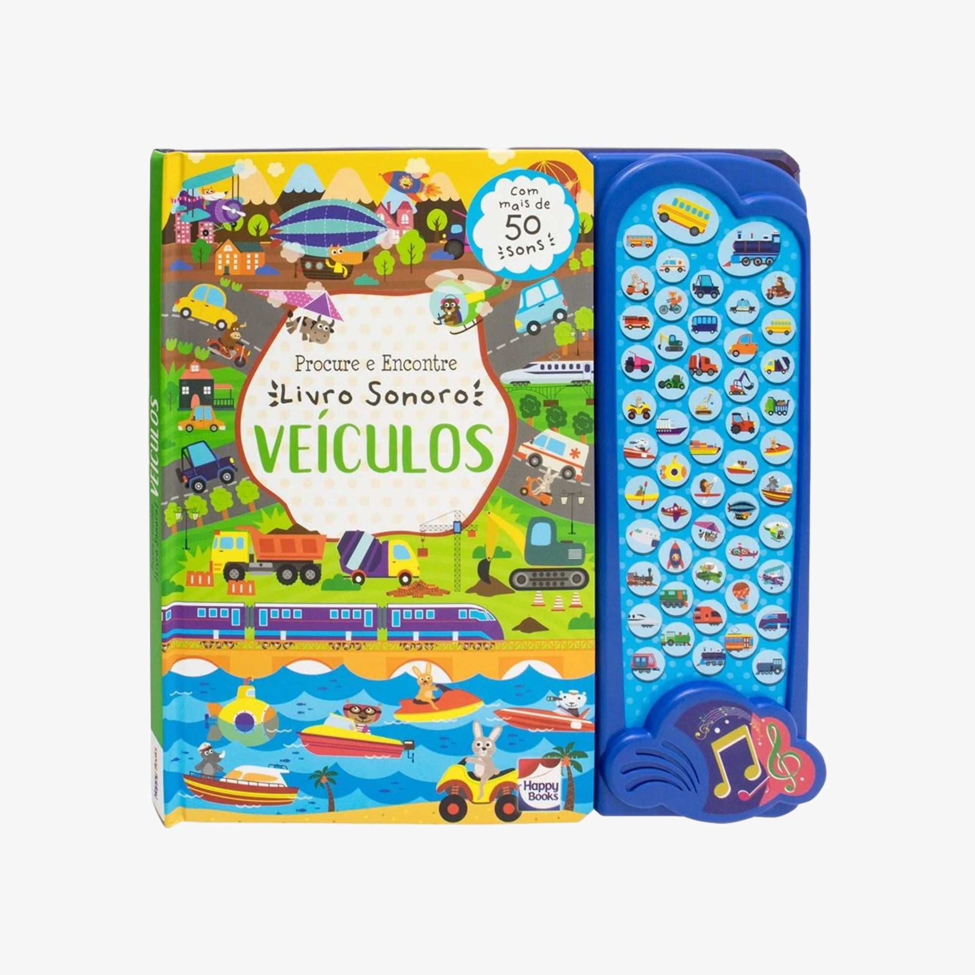 Livro Sonoro Veículos - Procure e Encontre